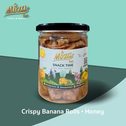 โมซ่า กล้วยม้วนกรอบ อบน้ำผึ้งโรยงา MoZa Crispy Banana Rolls • Honey-02.jpg