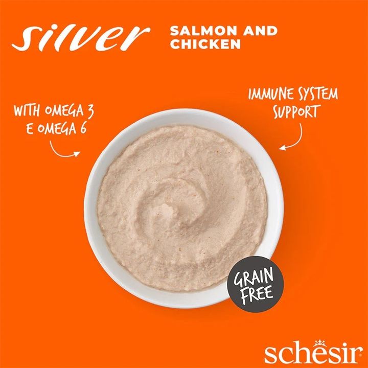 Schesir Silver Mousse Salmon Chicken 04