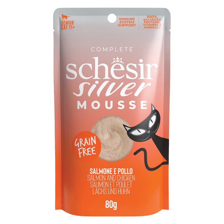 Schesir Silver Mousse Salmon Chicken