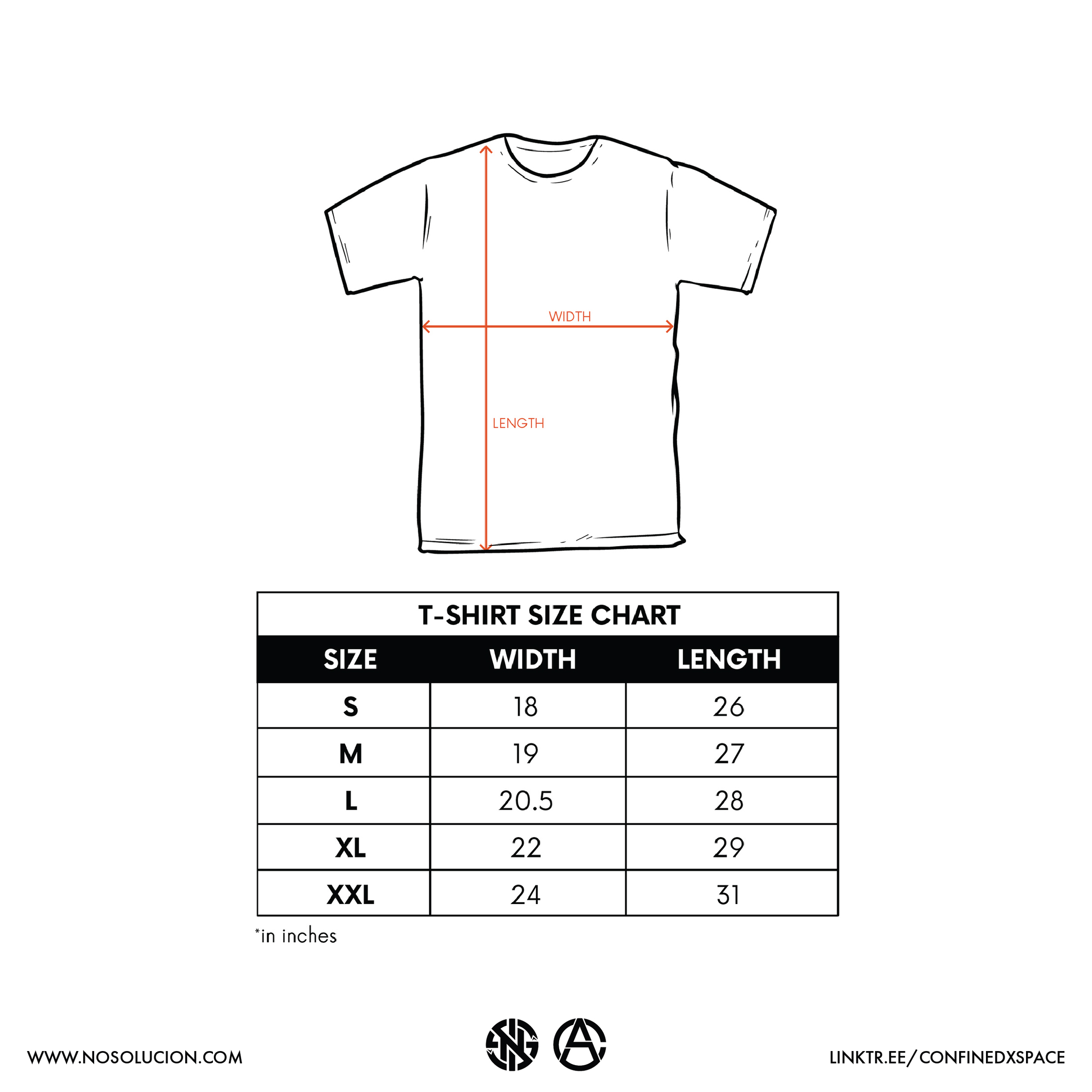 SIZE CHART & WARNING RECALL 24-02