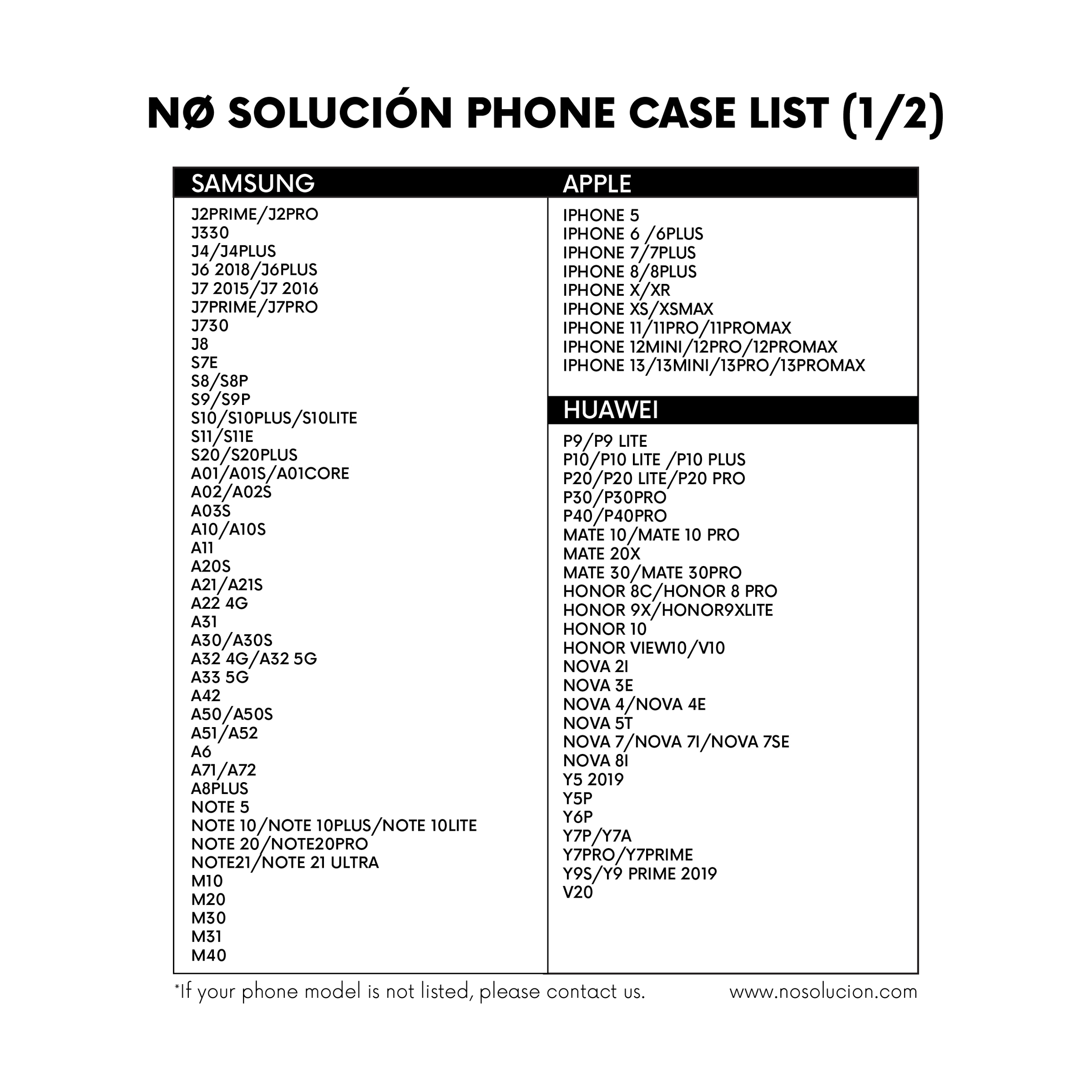 LIST PHONE CASE-01