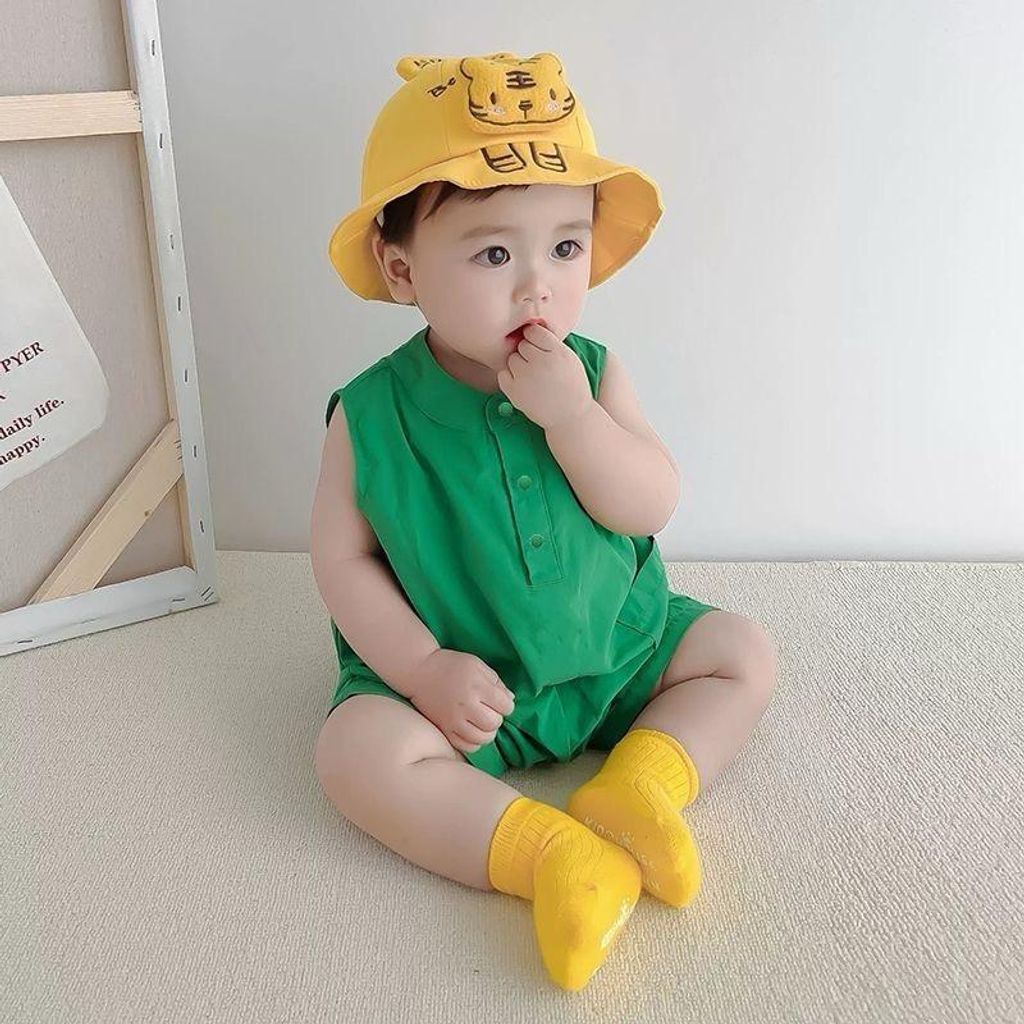 Green Dino Tail Romper 4