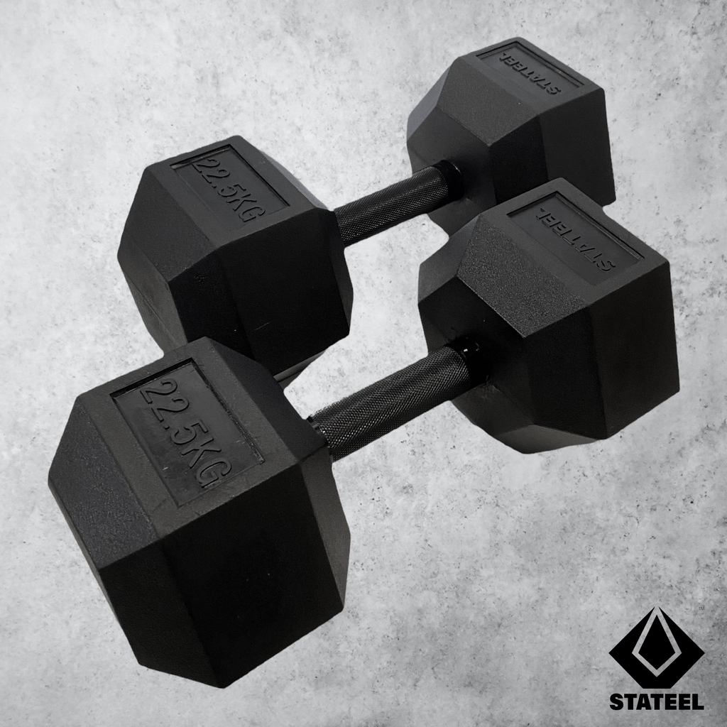 Stateel Hex Dumbbells (Pairs) – Stateel Fitness