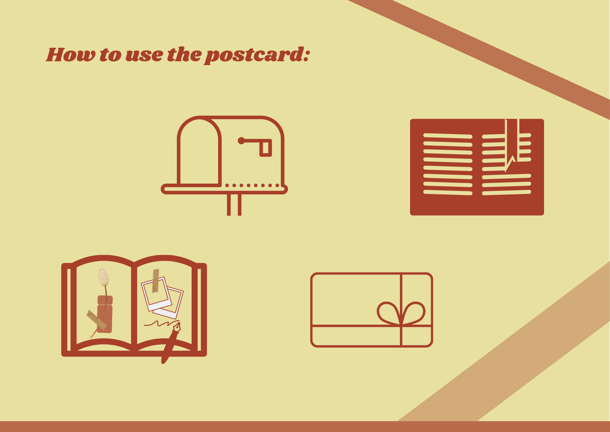 How to use the postcards?