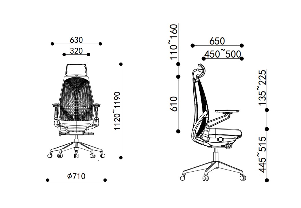 NEST Ergonomic Office Chair Size 1