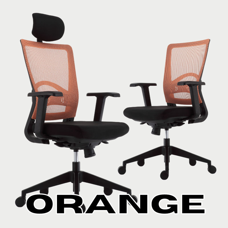 The 08 Office Chair orange variant