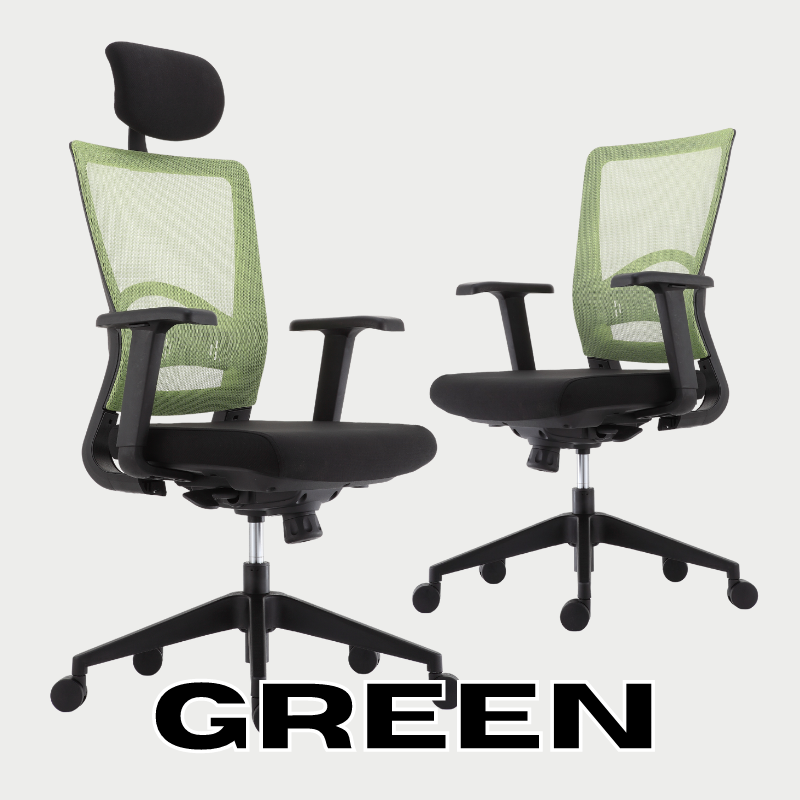 The 08 Office Chair green variant