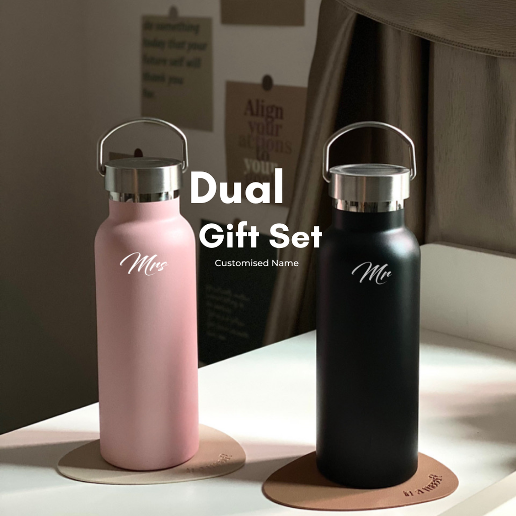 Dual Set A - Dual Personalised Thermos Giftset with Laser Engraving – Sleek  Peek Co