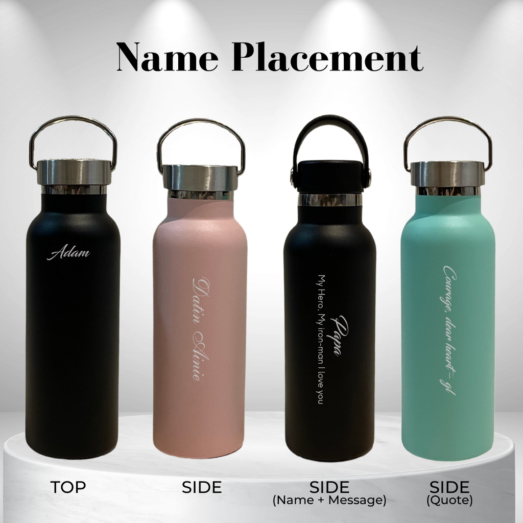 (Gift Set) Personalized Thermos - Laser Engraving