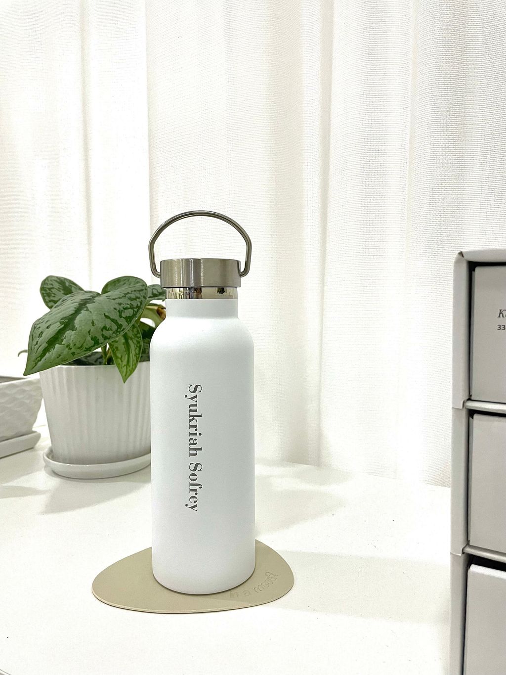 white thermos