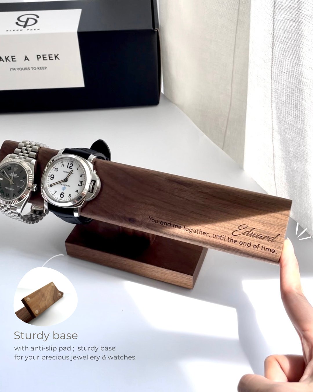 Amazon.com: Personalized Wood Watch for Men Engraved Men's Wooden Watch  Customized Anniversary Birthday Watch for Husband Dad Son : Handmade  Products