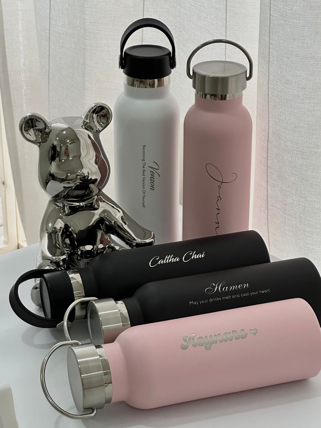 Personalized Thermos Bottle With Engraving Fairly Socially