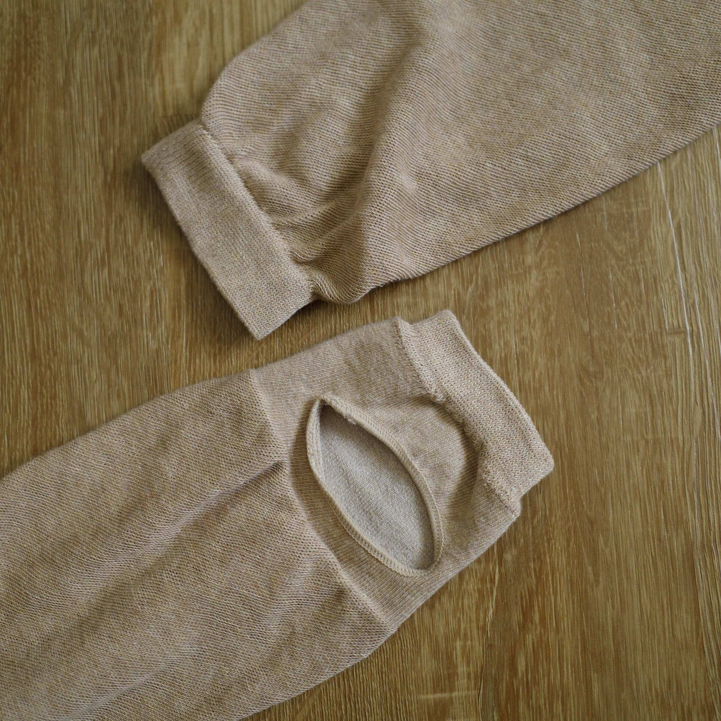 卡其堆堆薄襪套2