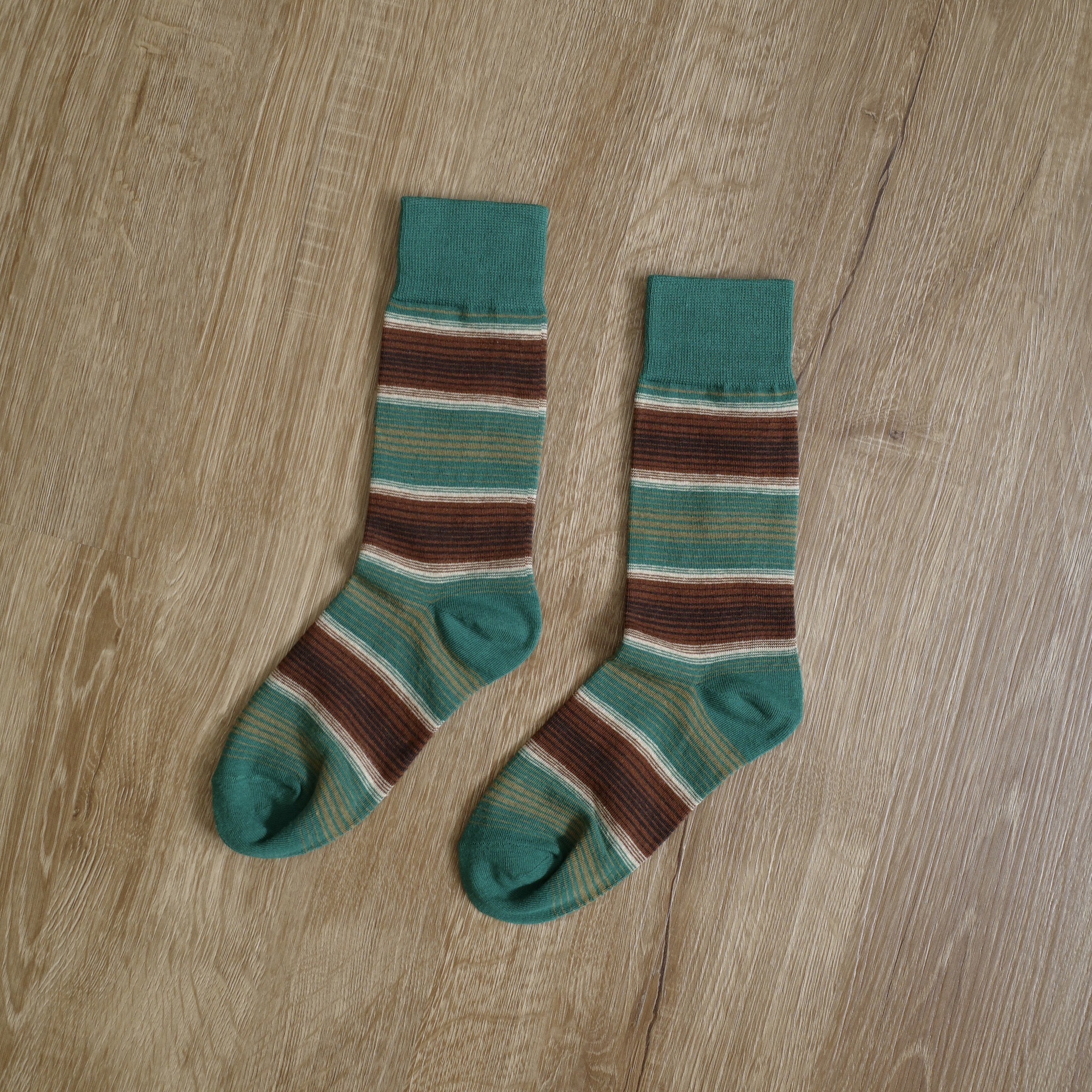 綠棕堆堆襪