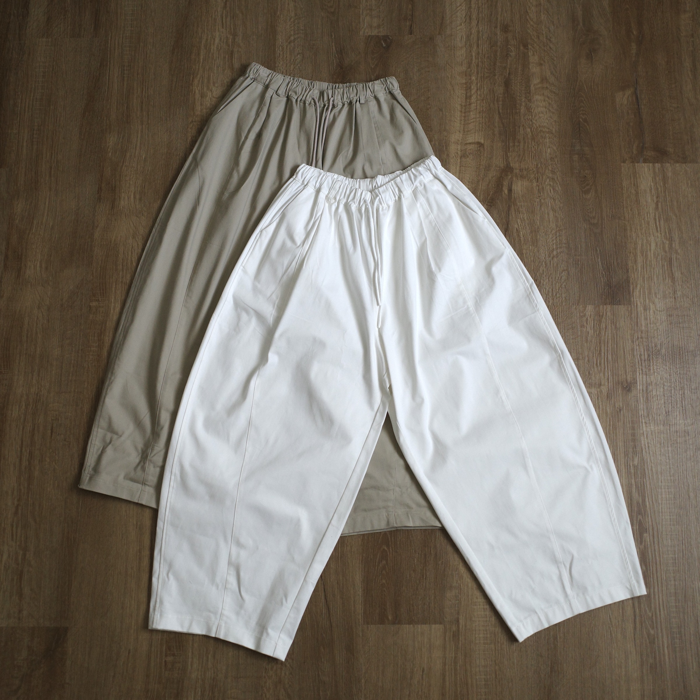 日系簡約慵懶寬褲7