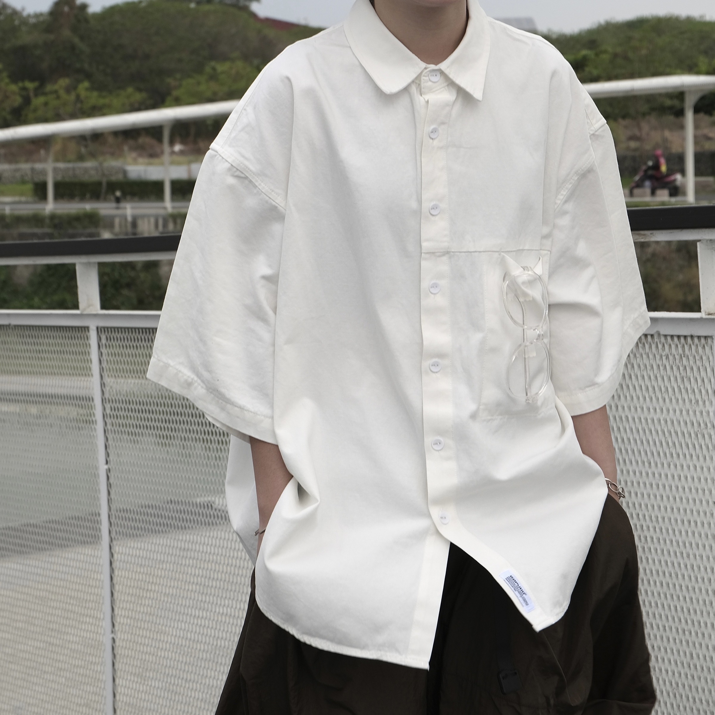 日系厚磅短襯