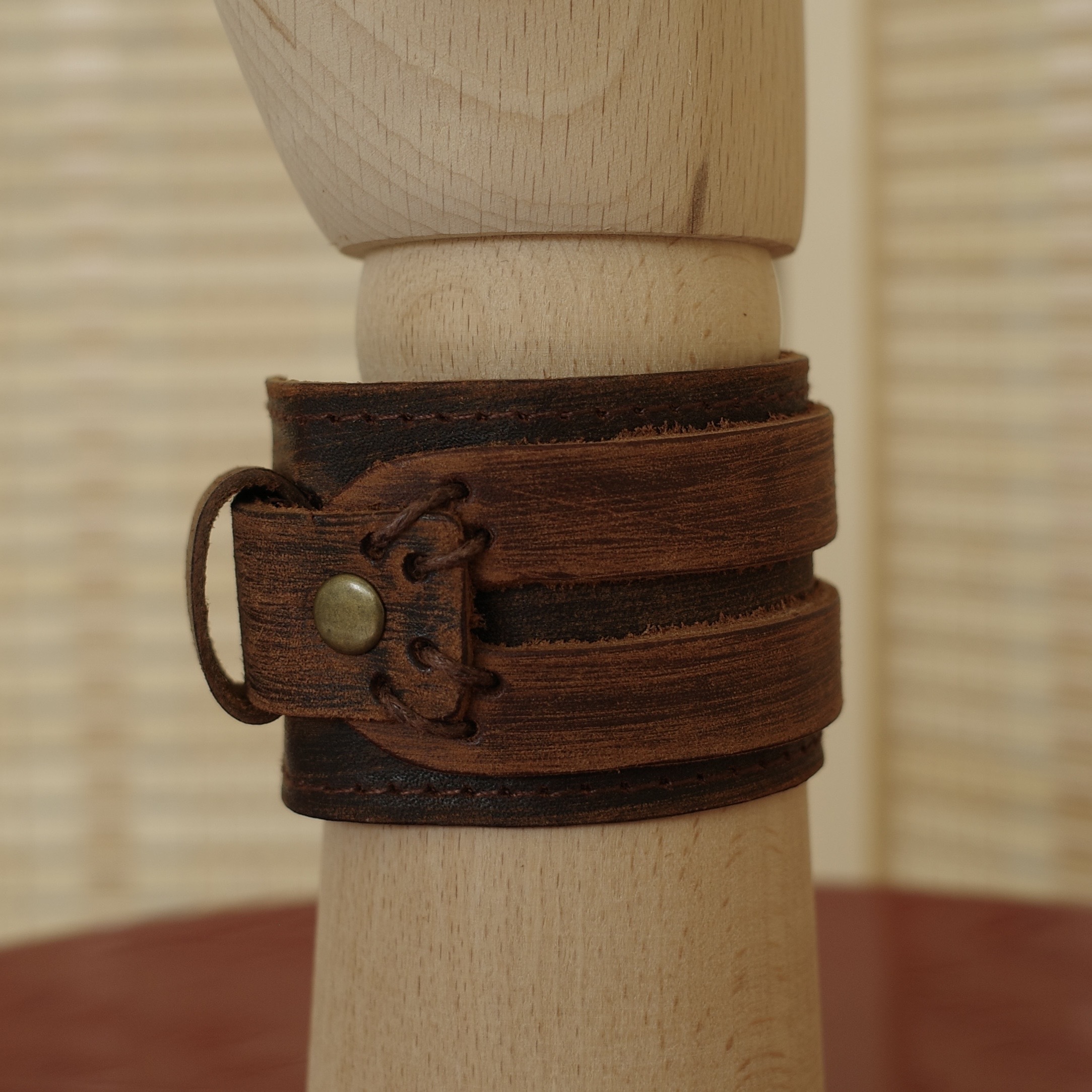 拓荒皮革寬手環5