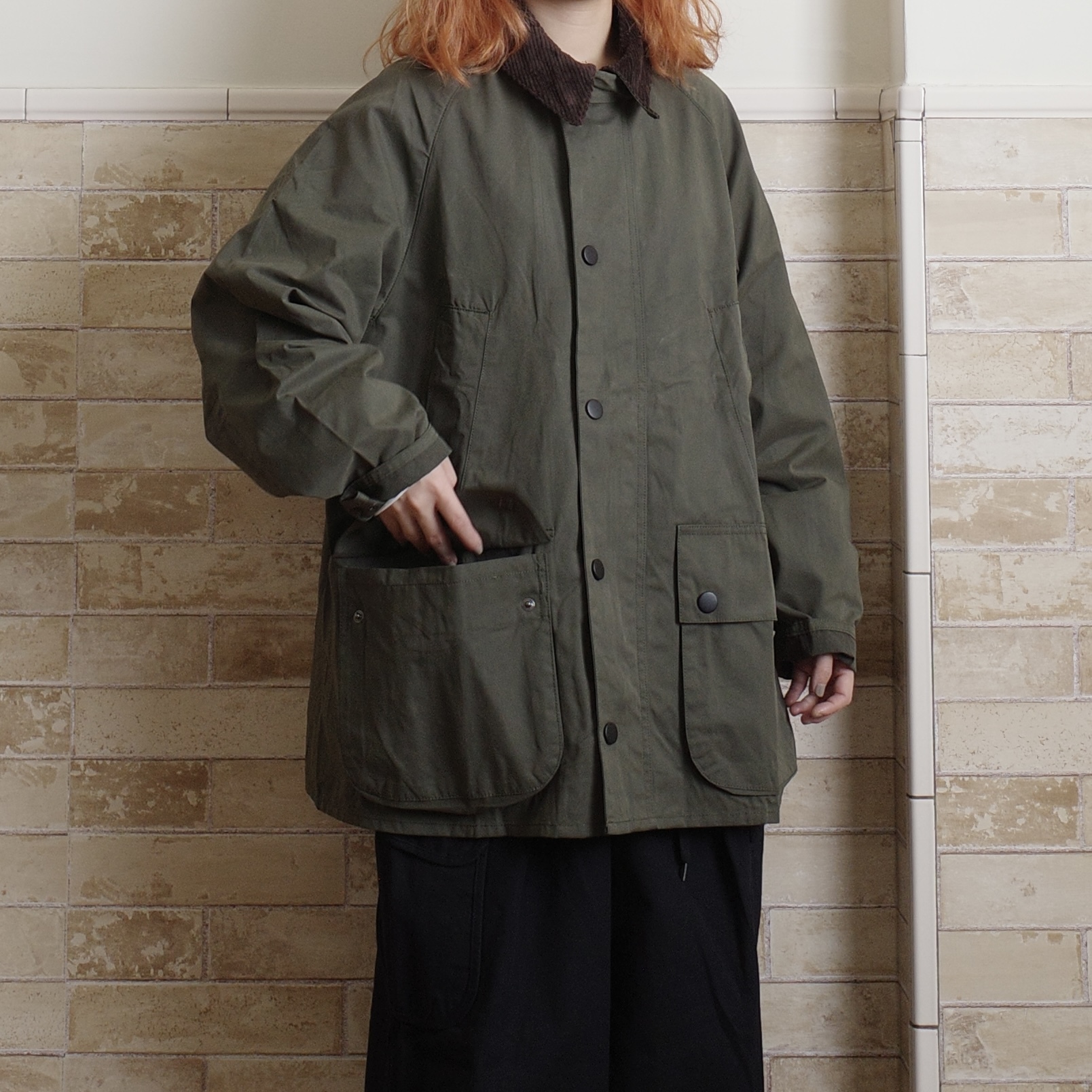 軍綠復古狩獵外套