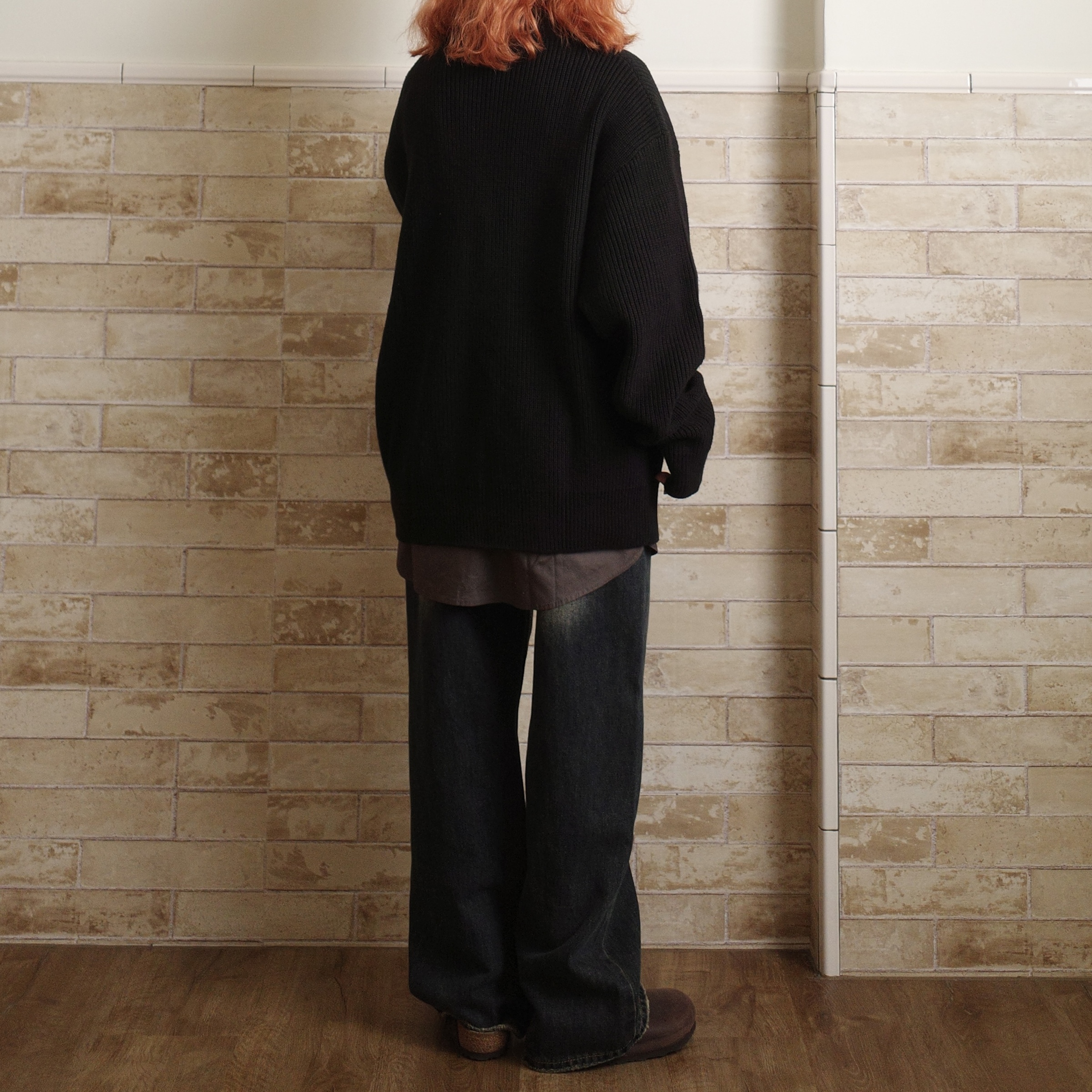 半拉鍊立領針織毛衣7