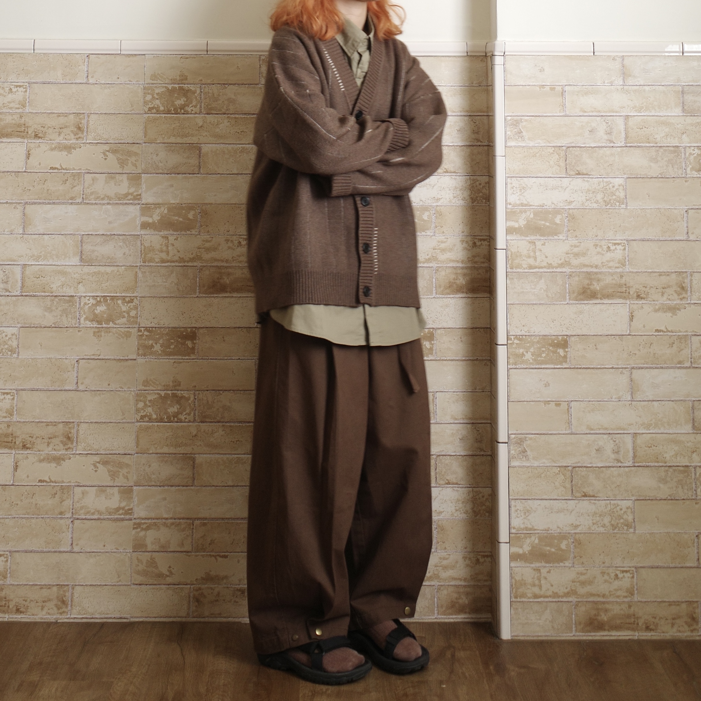 直紋開襟針織衫3