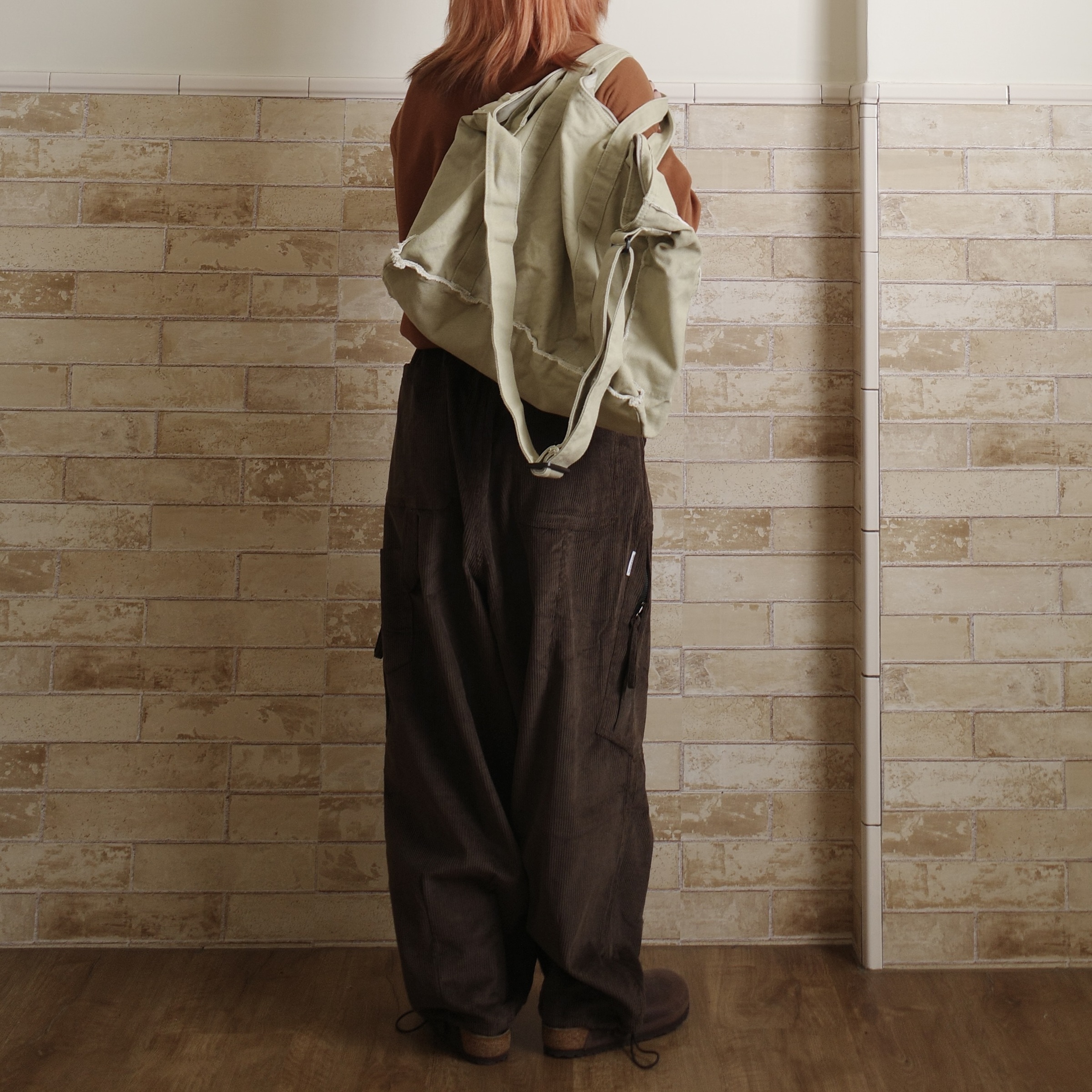 手提斜肩帆布大包包6