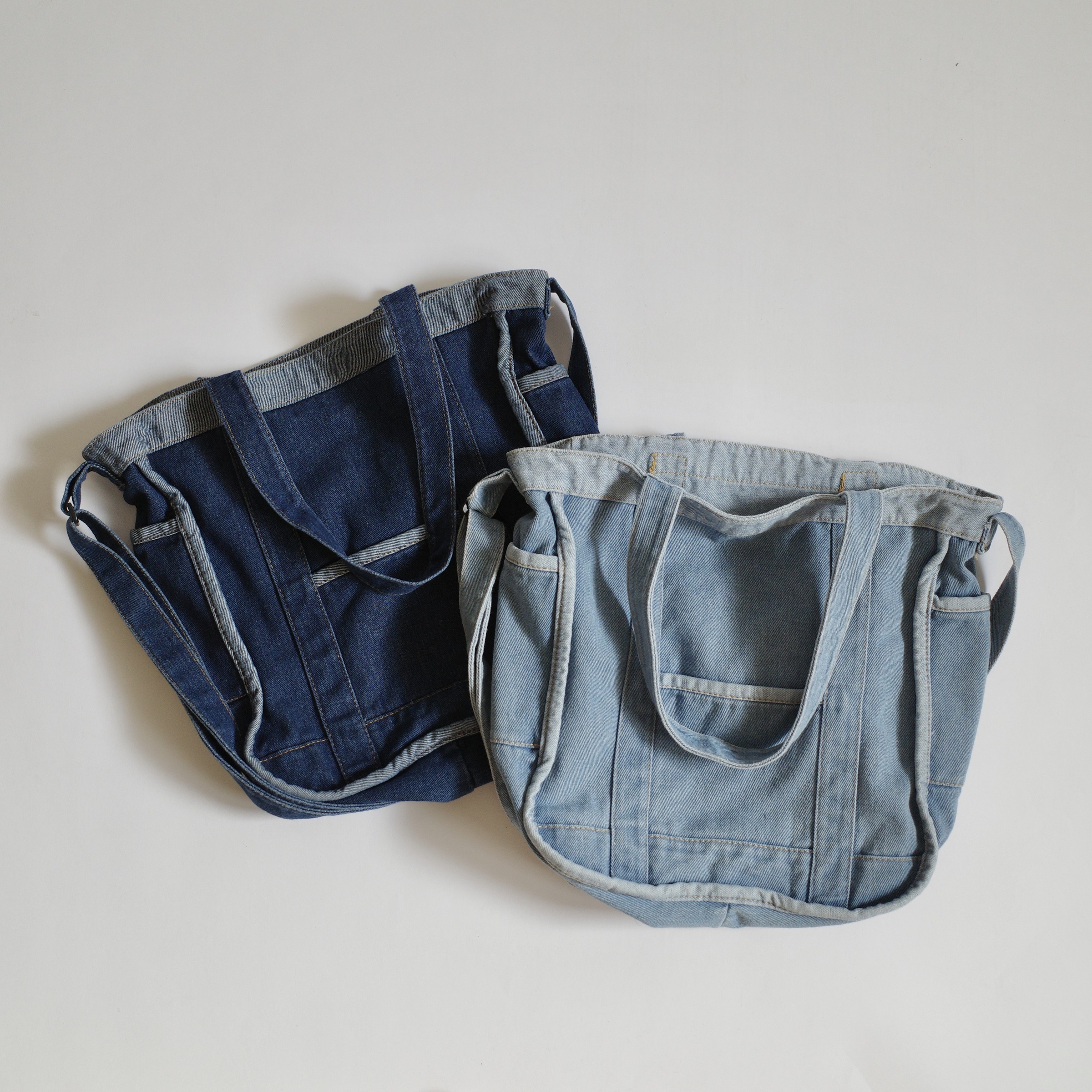 丹寧手提斜背帆布包6