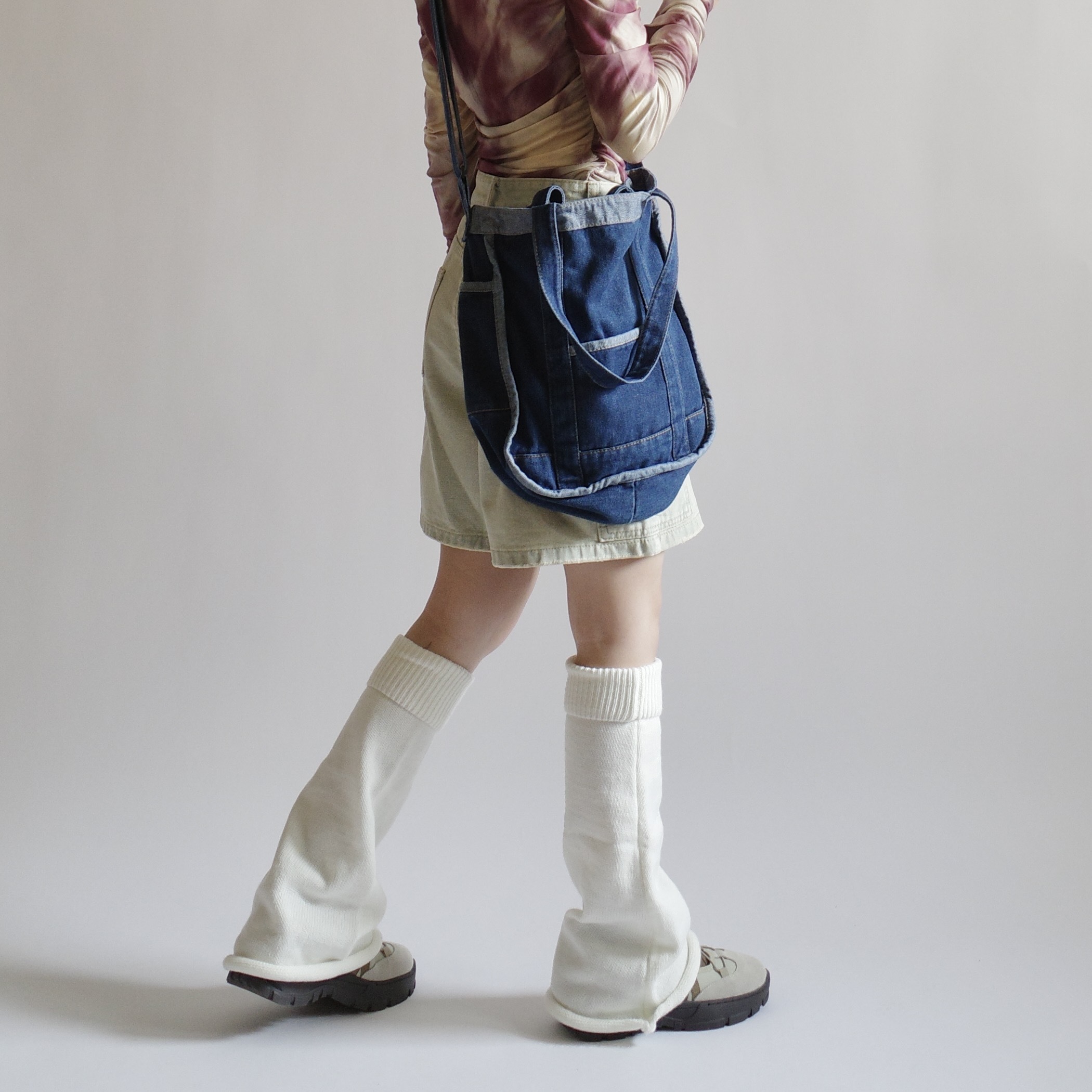 奶油白喇叭襪套3