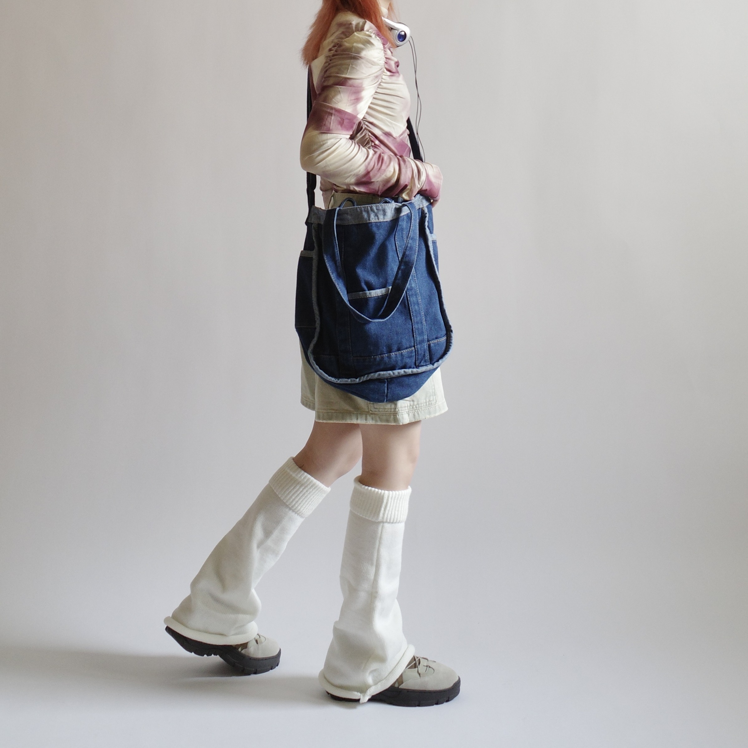 奶油白喇叭襪套4