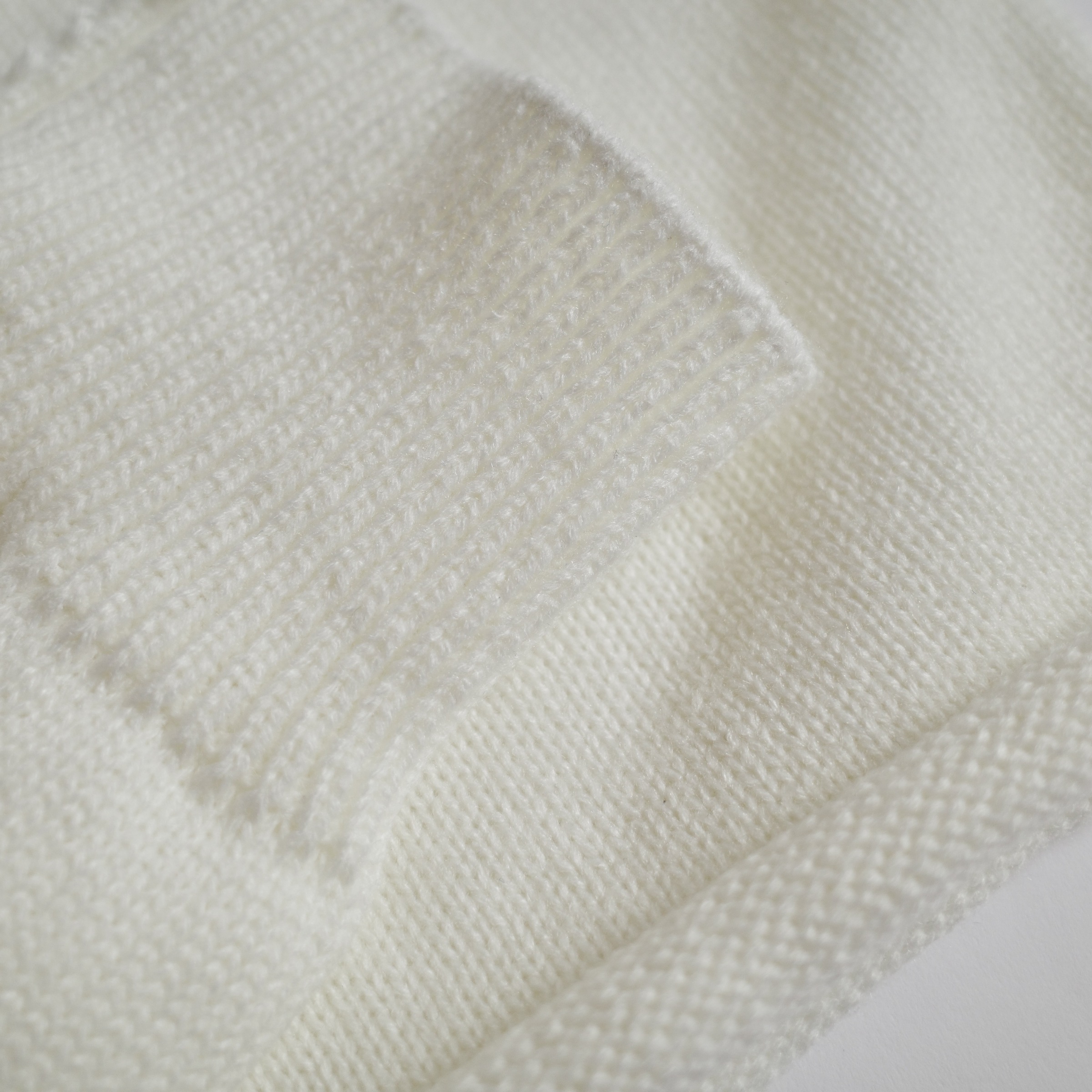 奶油白喇叭襪套9