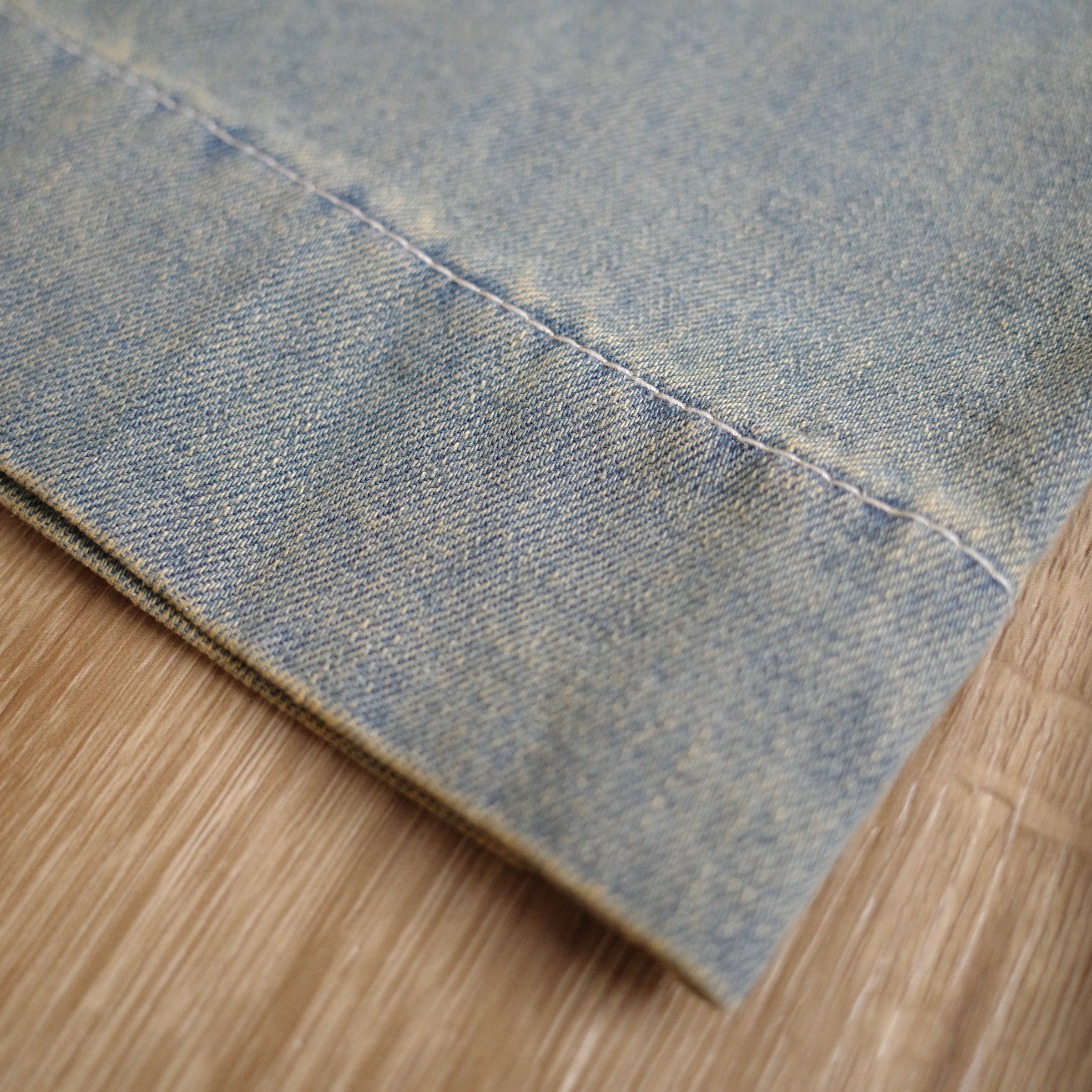 刷白淺藍牛仔七分短褲7