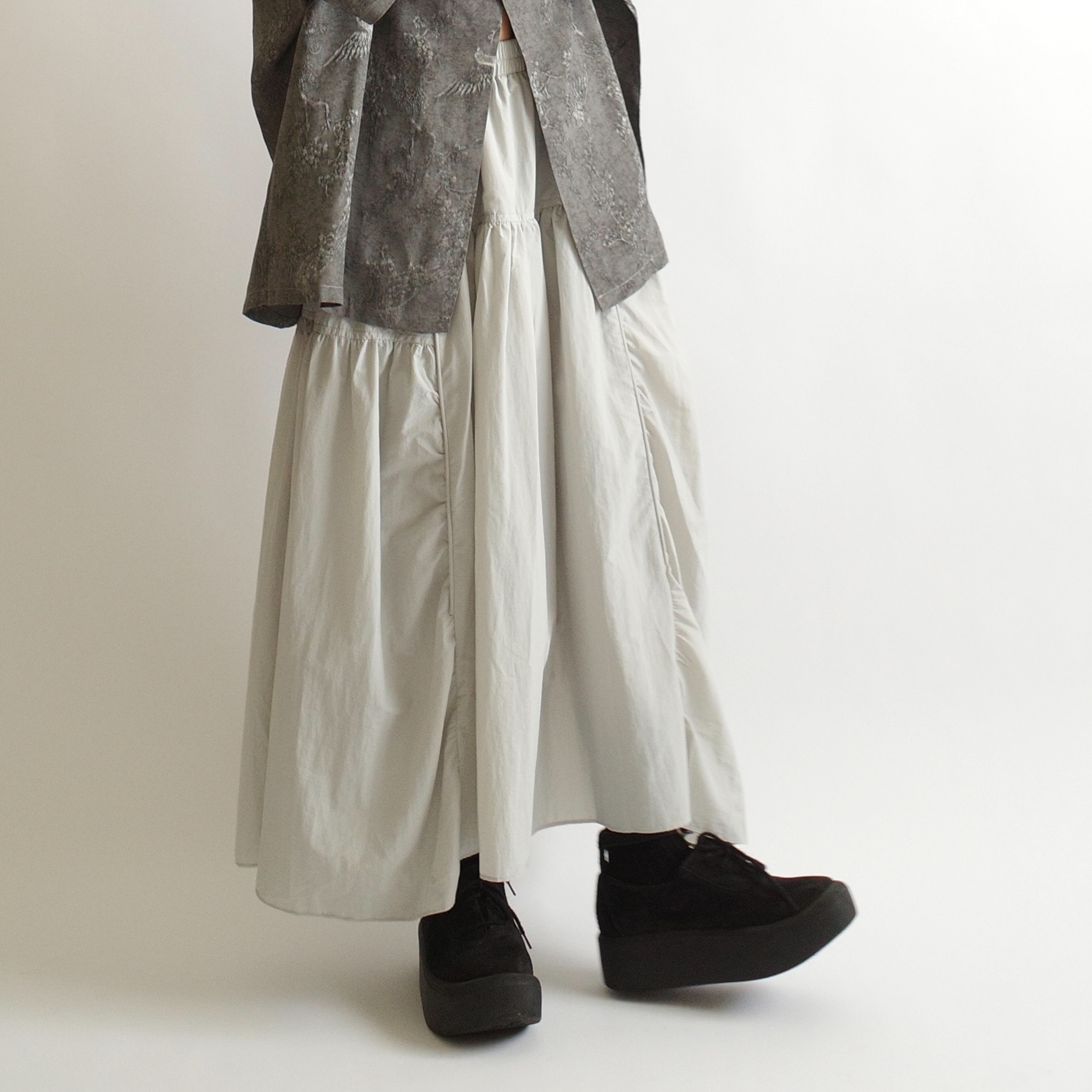 淺灰透氣尼龍傘裙3