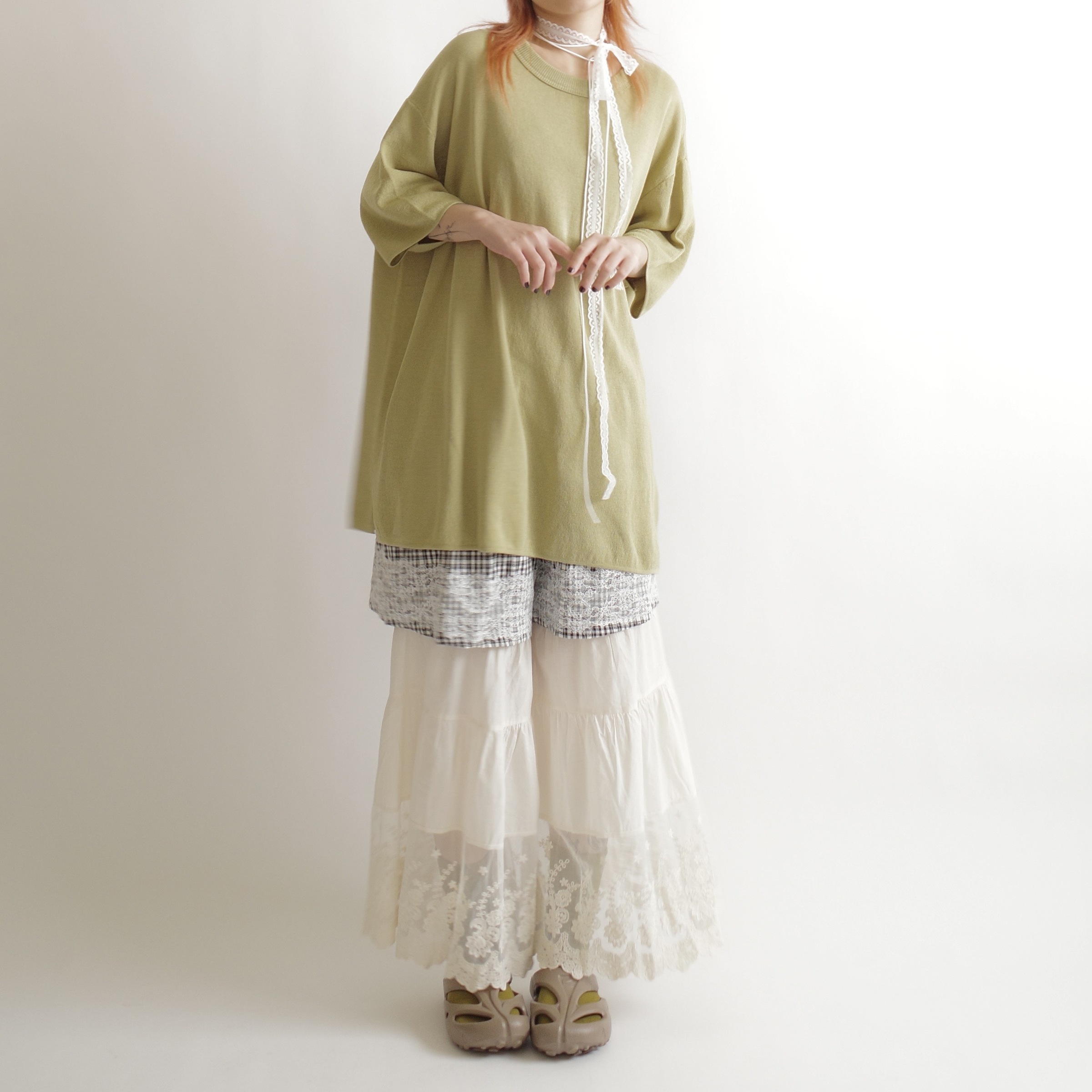 仿亞麻慵懶針織短袖3