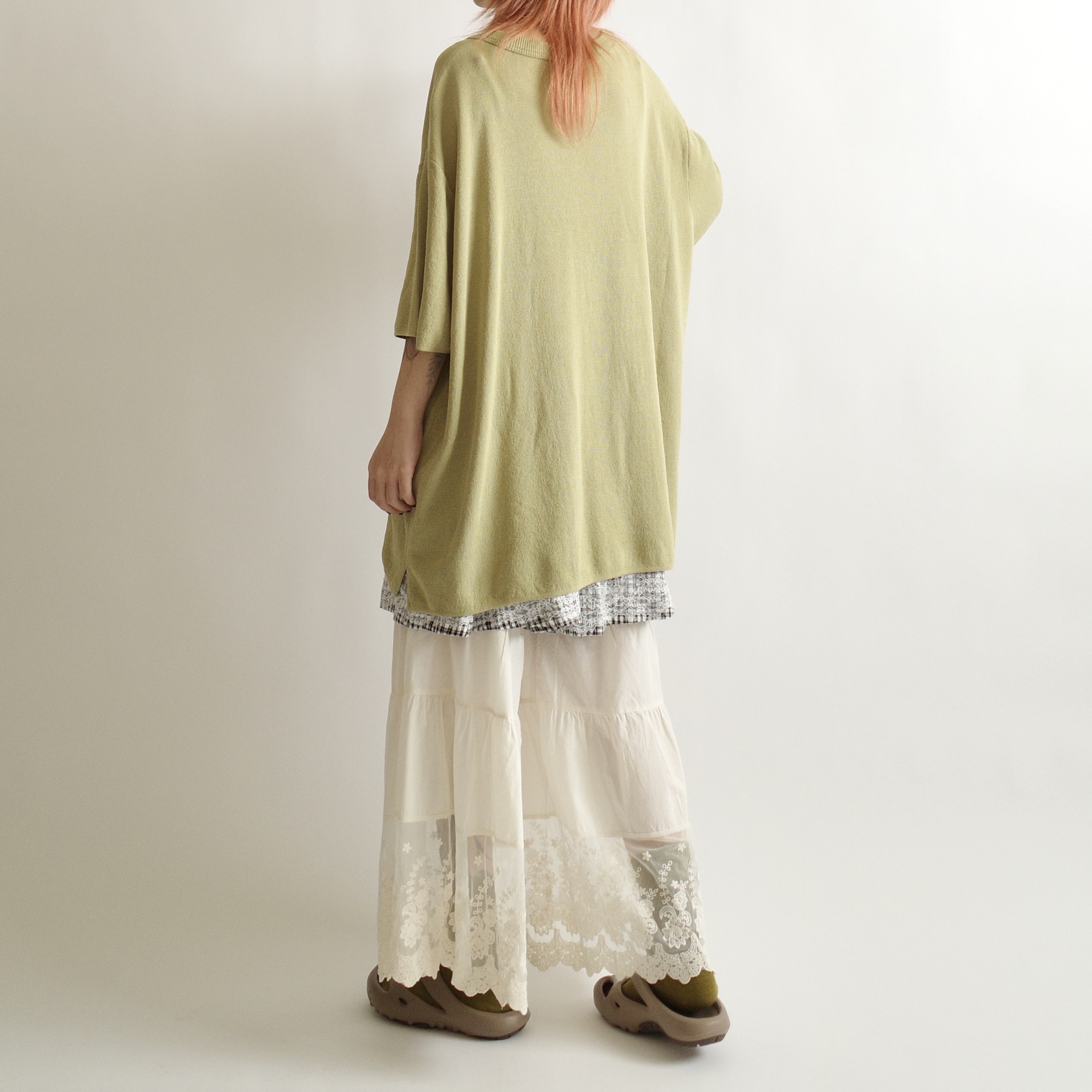 仿亞麻慵懶針織短袖4