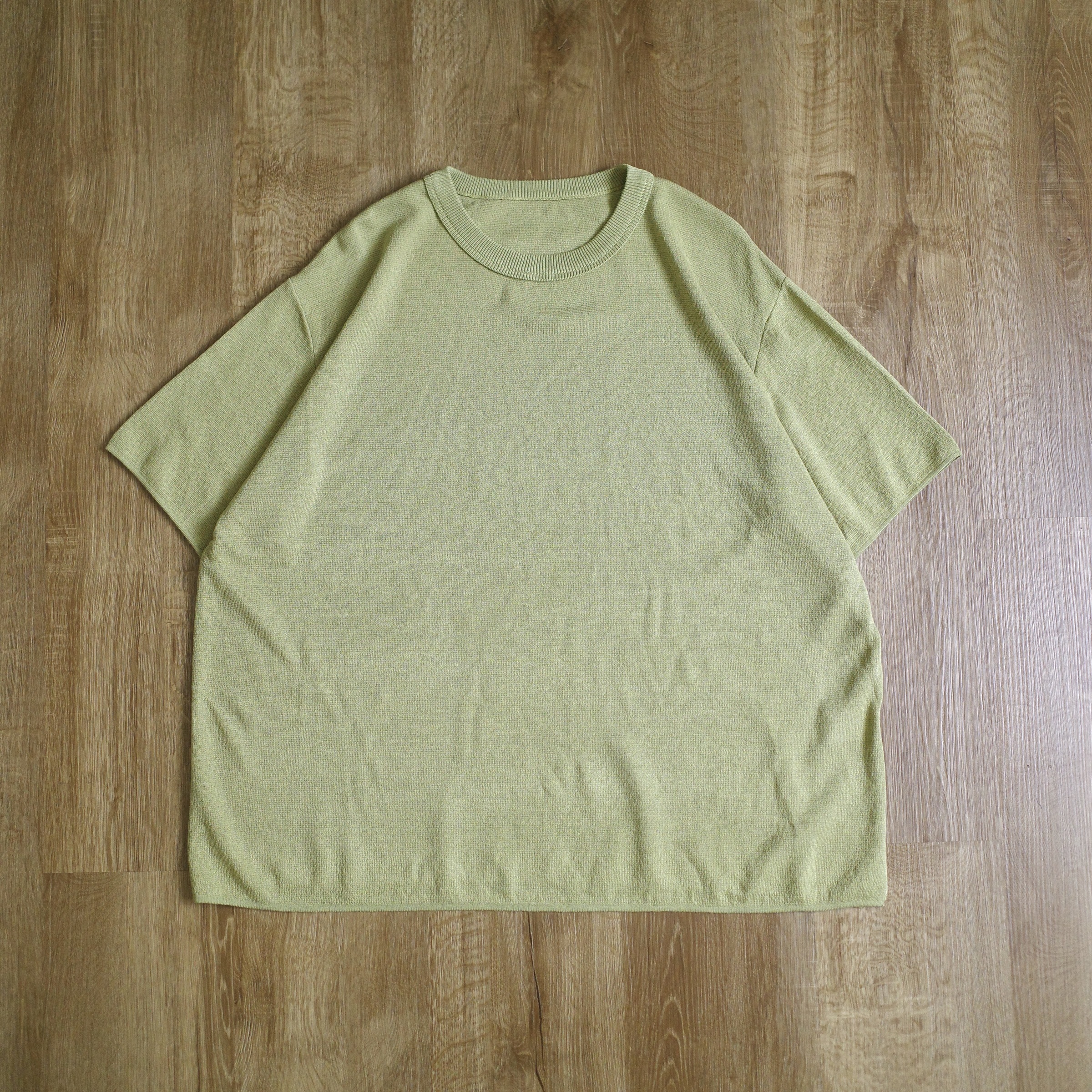 仿亞麻慵懶針織短袖7