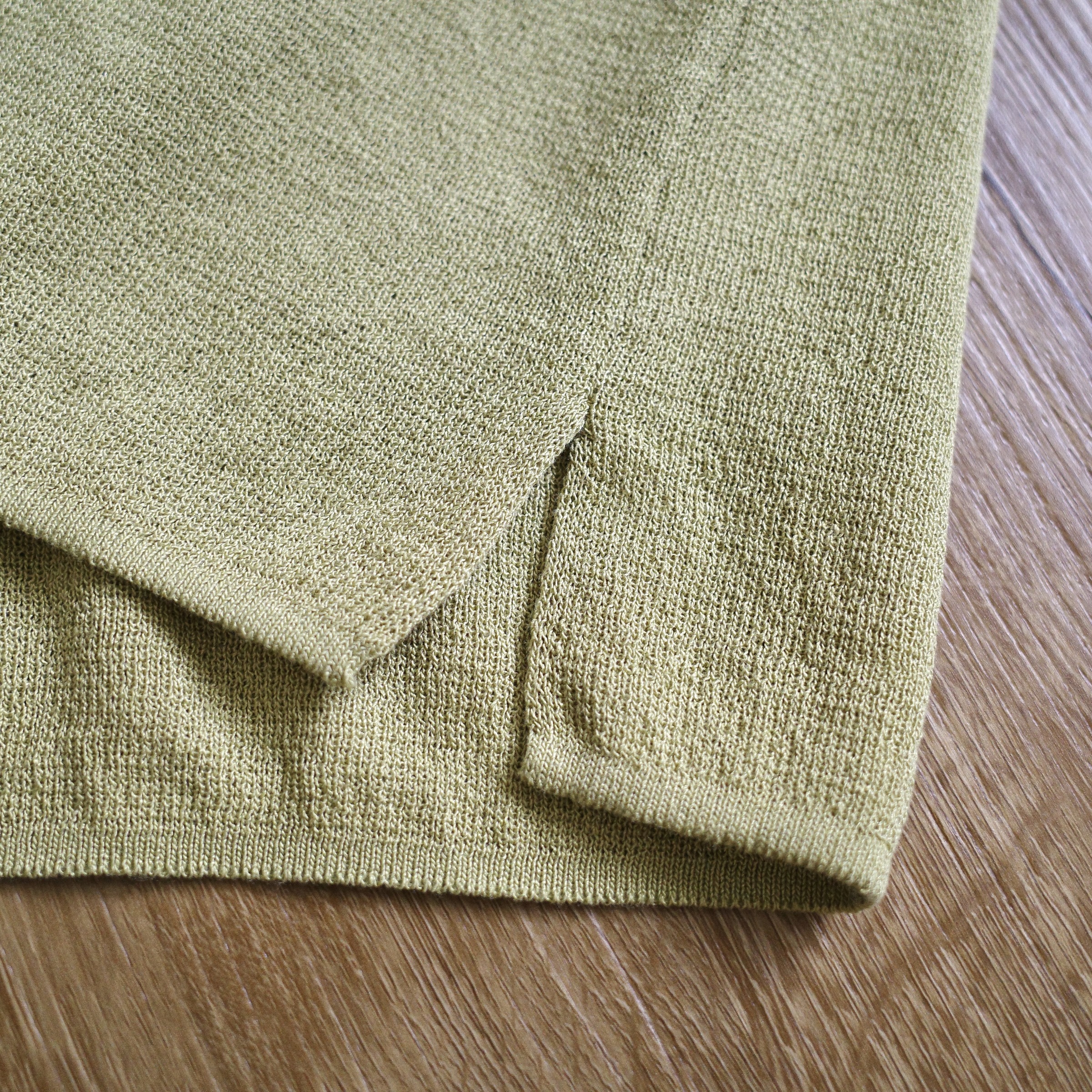 仿亞麻慵懶針織短袖6