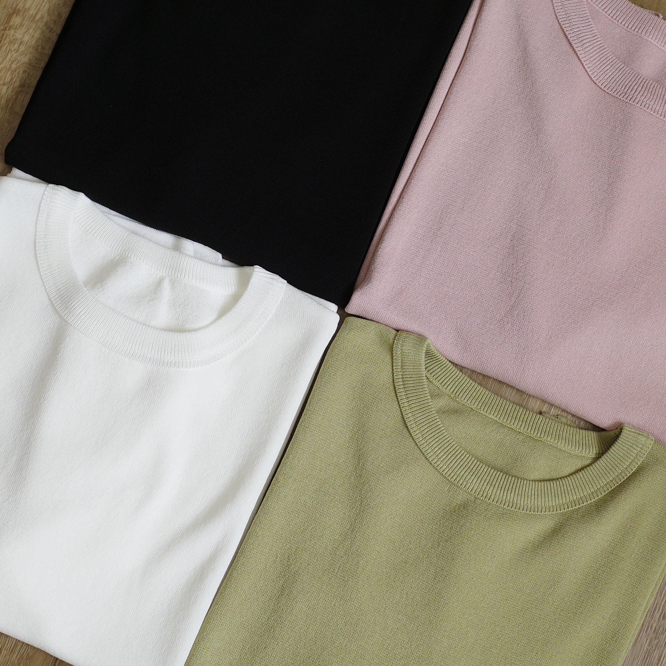 仿亞麻慵懶針織短袖9