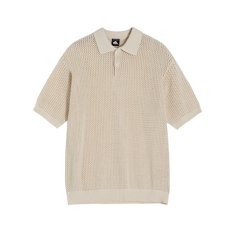 簍空粗針織polo衫7