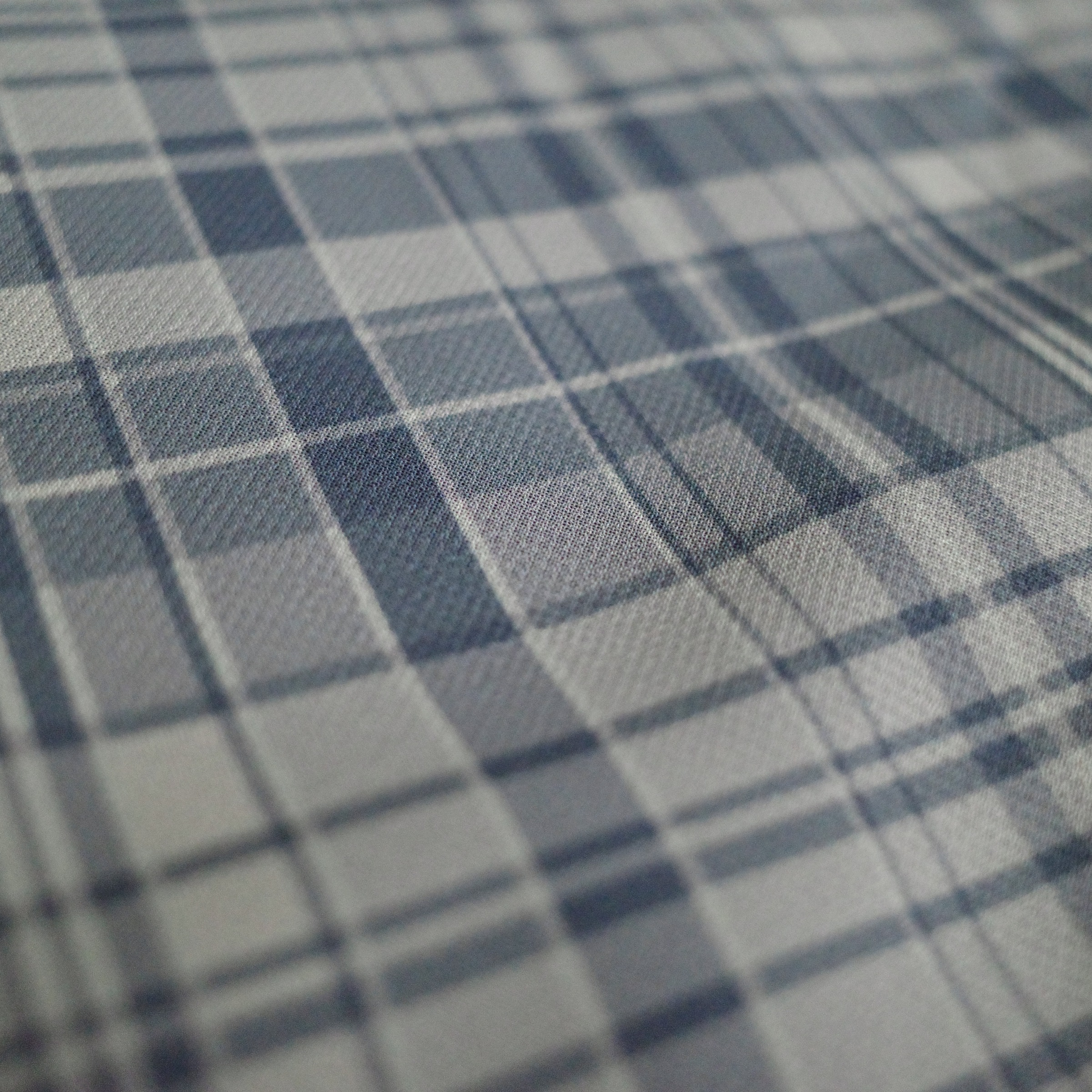 灰藍雪紡斜格紋裙4