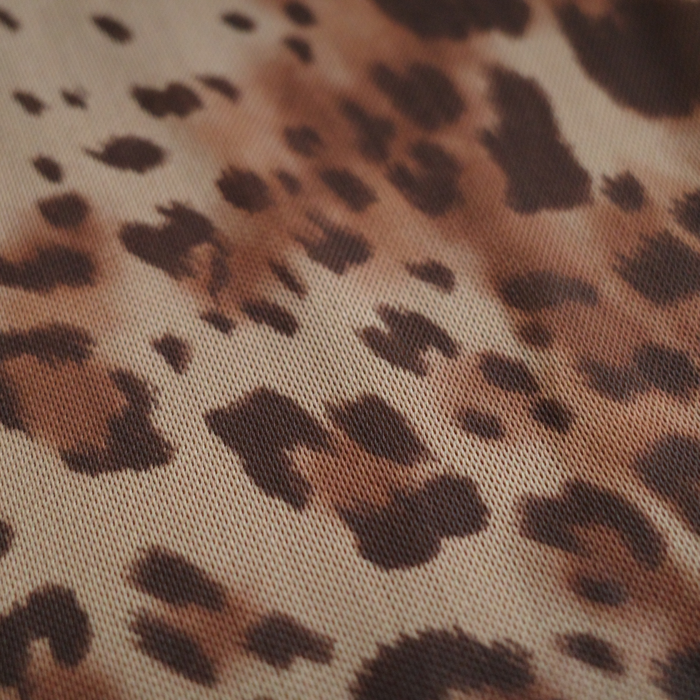 豹紋網紗波浪裙1