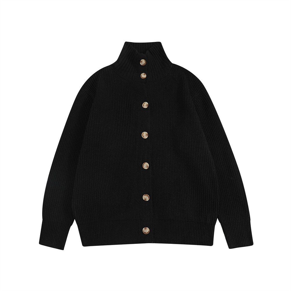 立領大鈕扣毛衣8