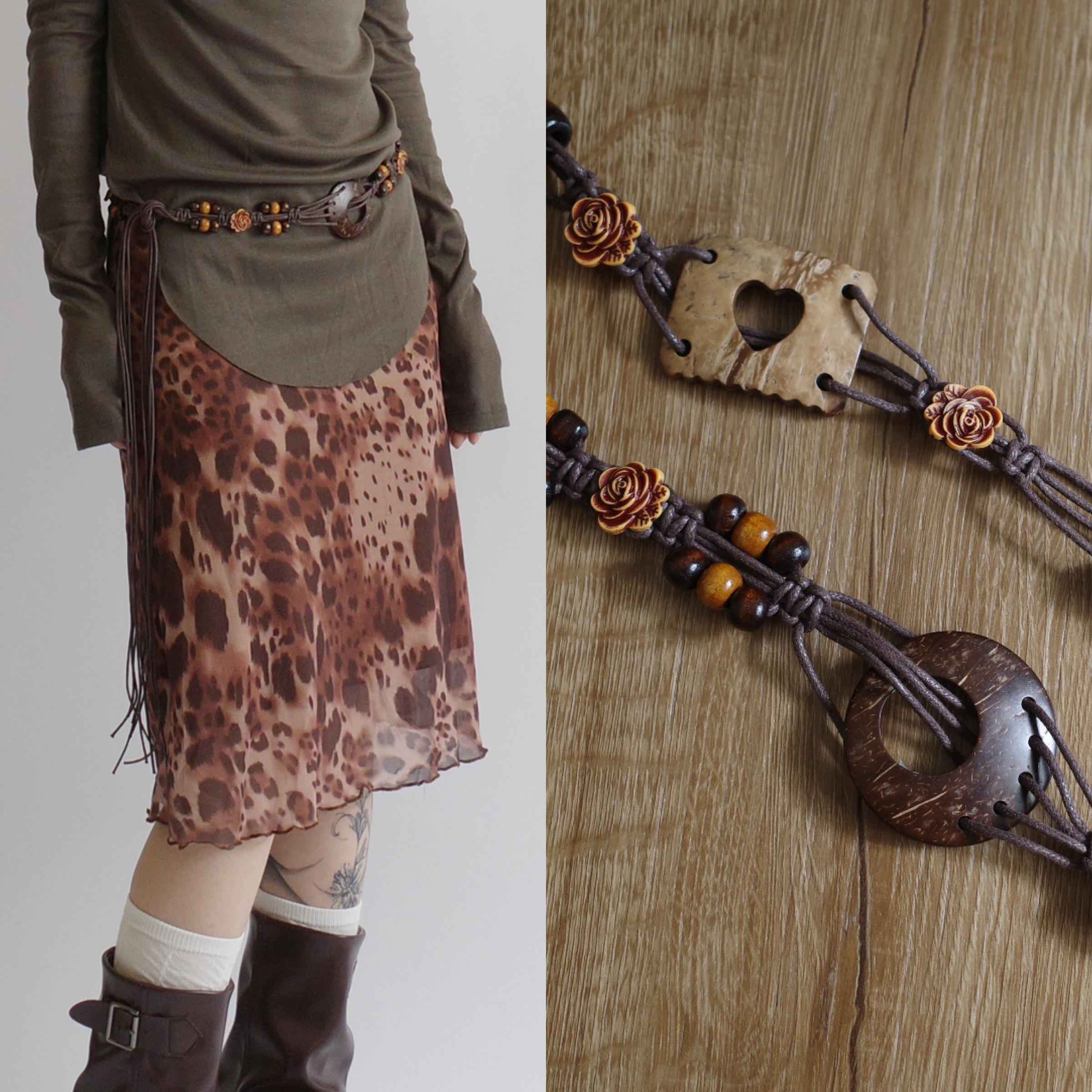 波西米亞椰殼腰鍊