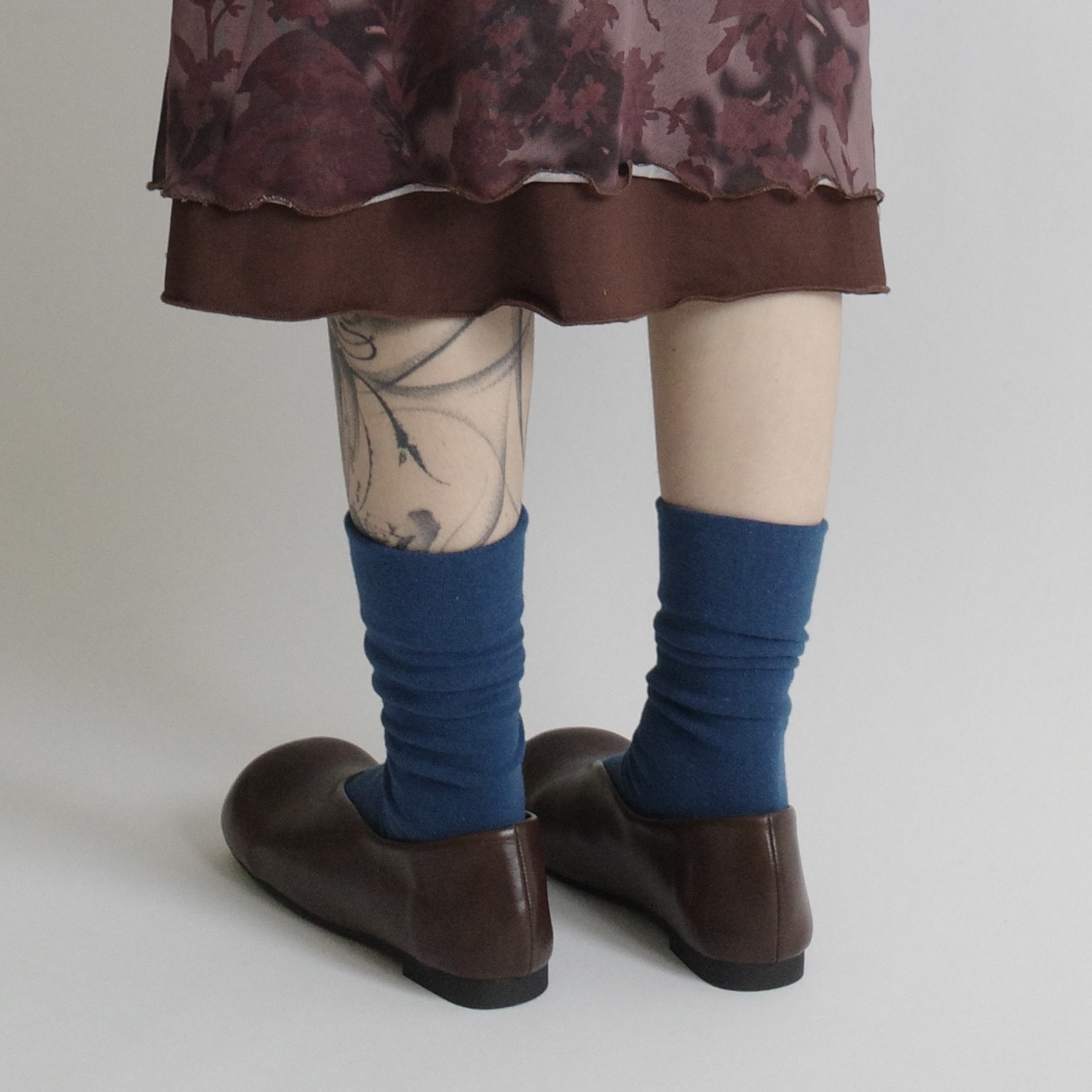 翹翹方頭平底皮鞋4