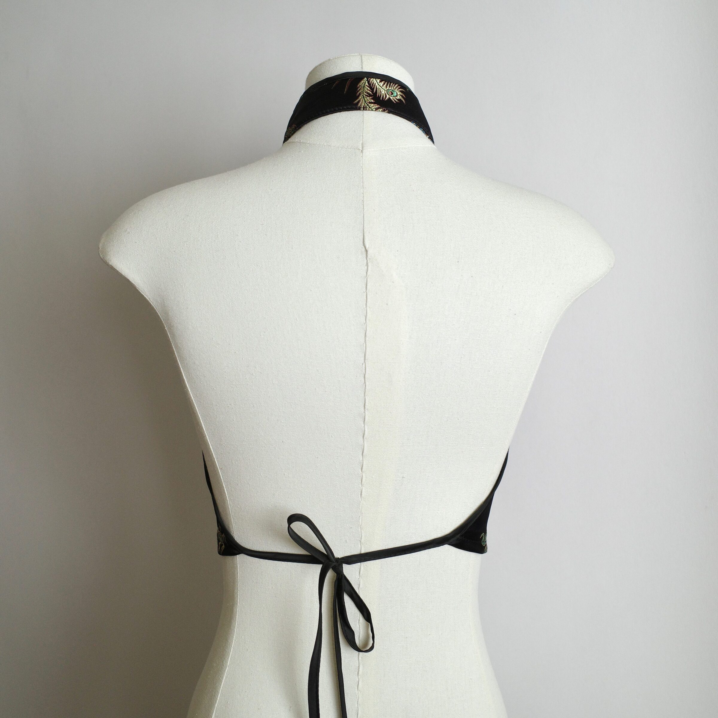 中式龍鳳旗袍掛脖背心9