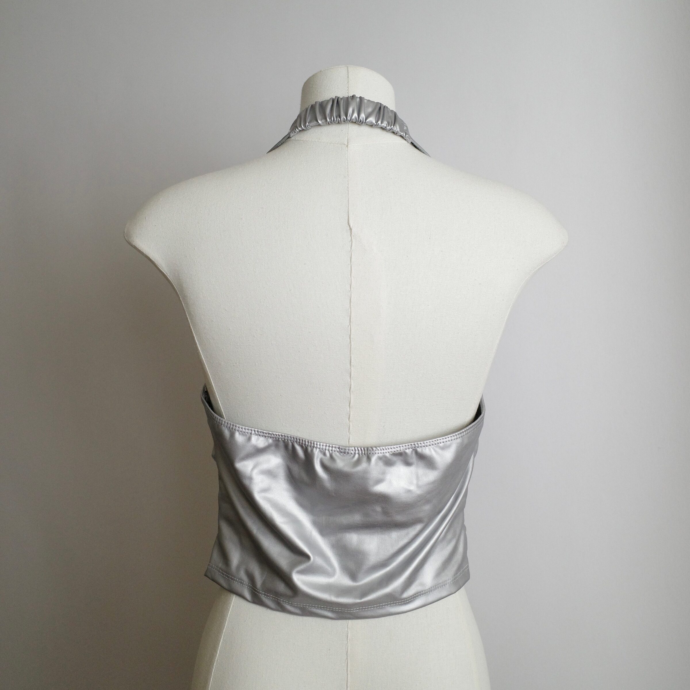 太空復古銀灰掛脖背心6