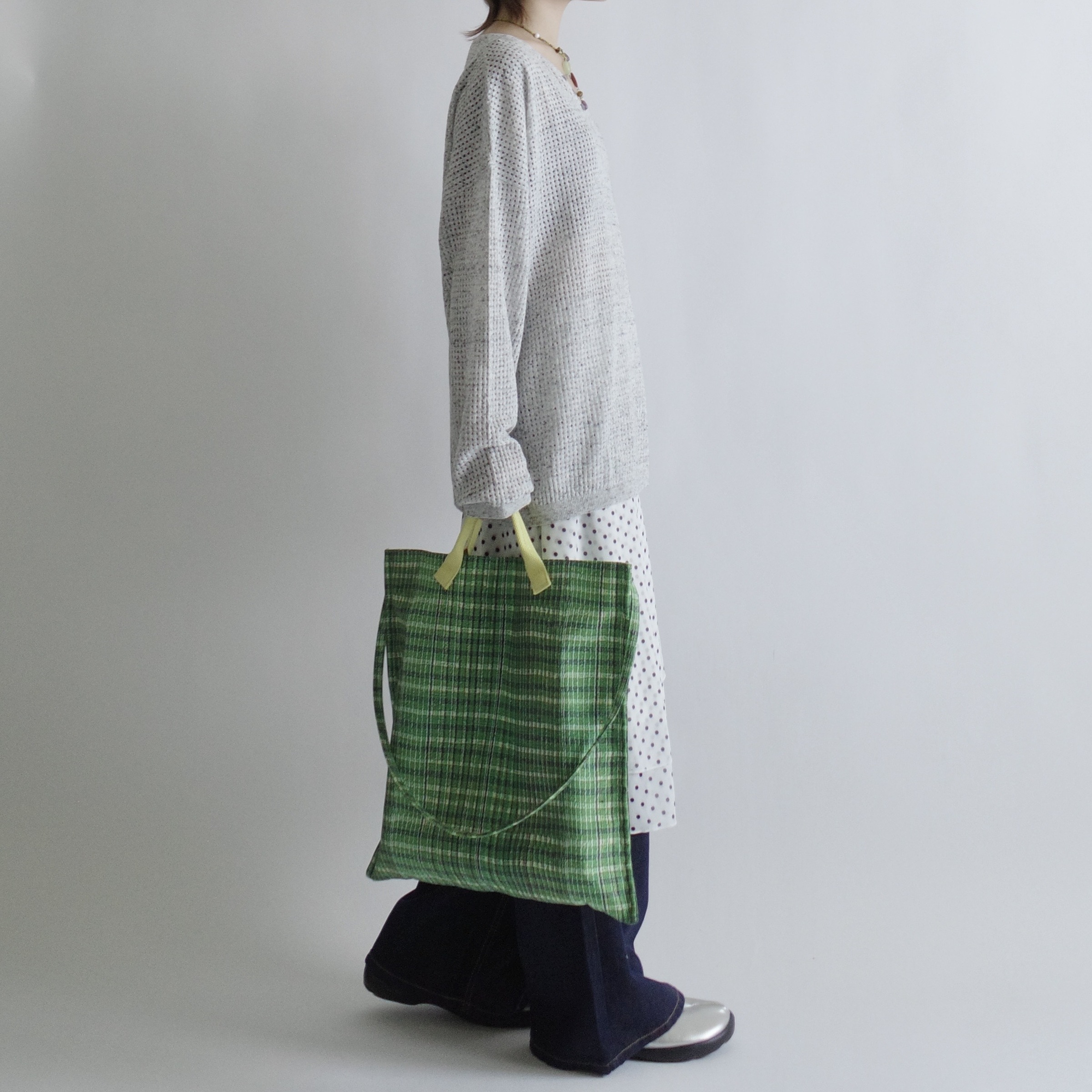 萊姆黃綠格紋包🍋2