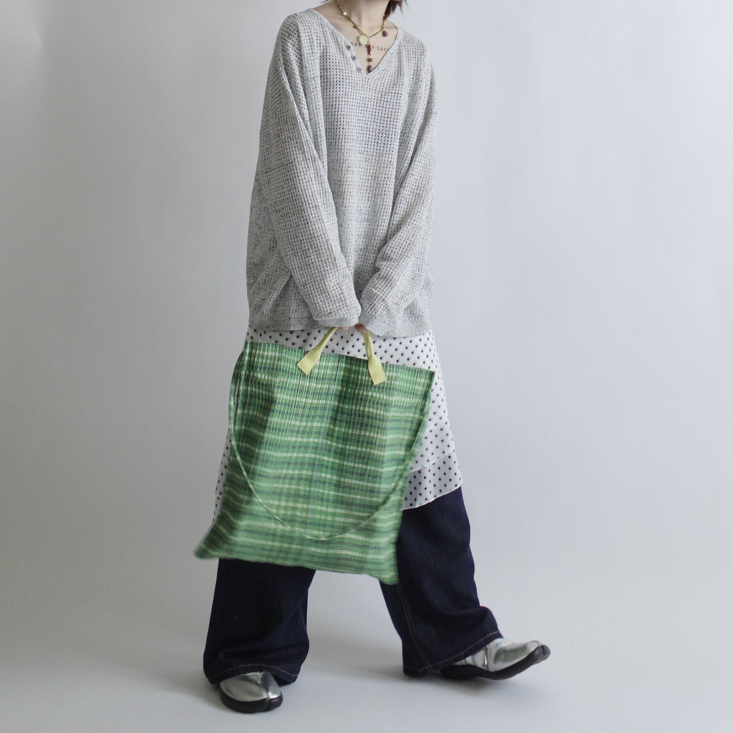 萊姆黃綠格紋包🍋5