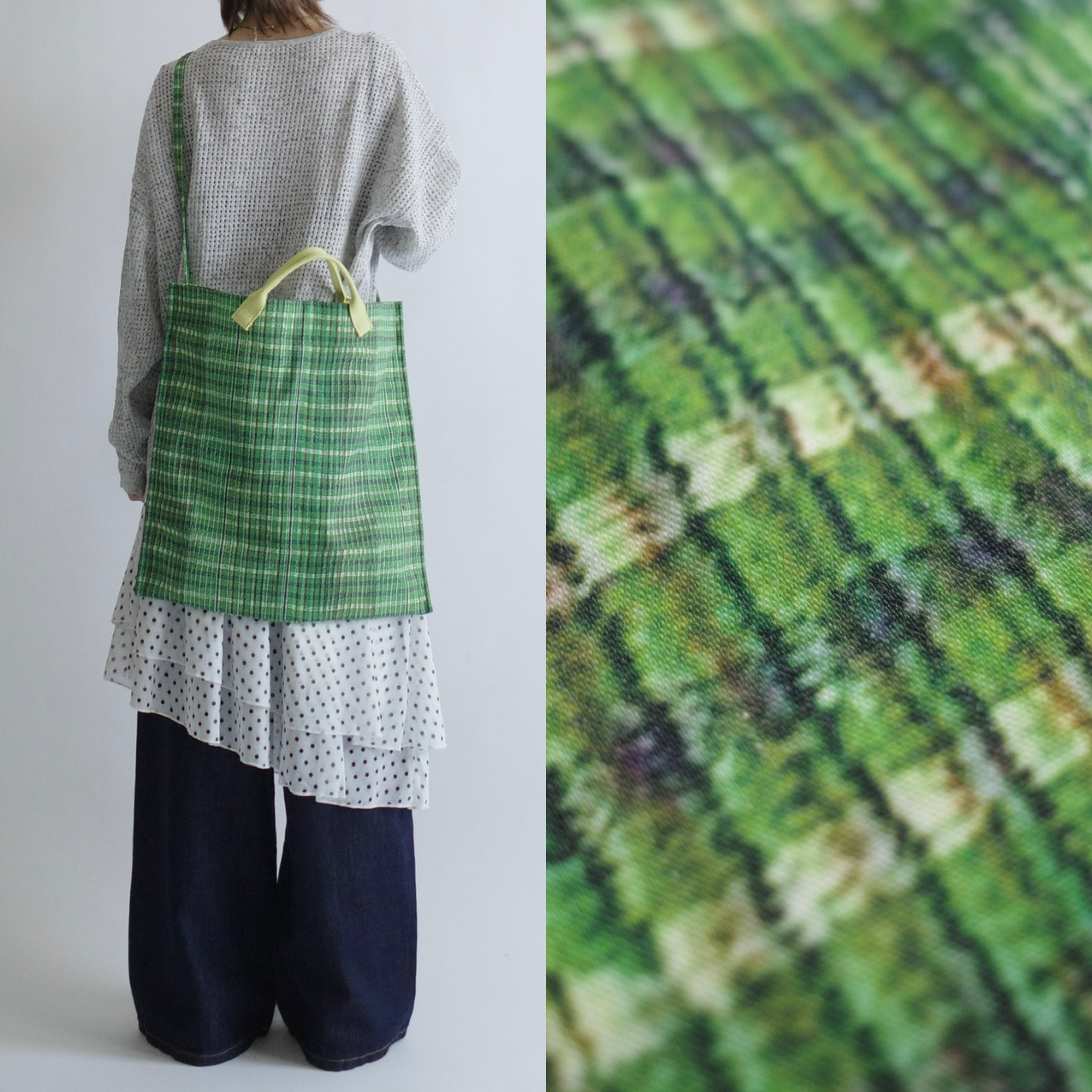 萊姆黃綠格紋包🍋