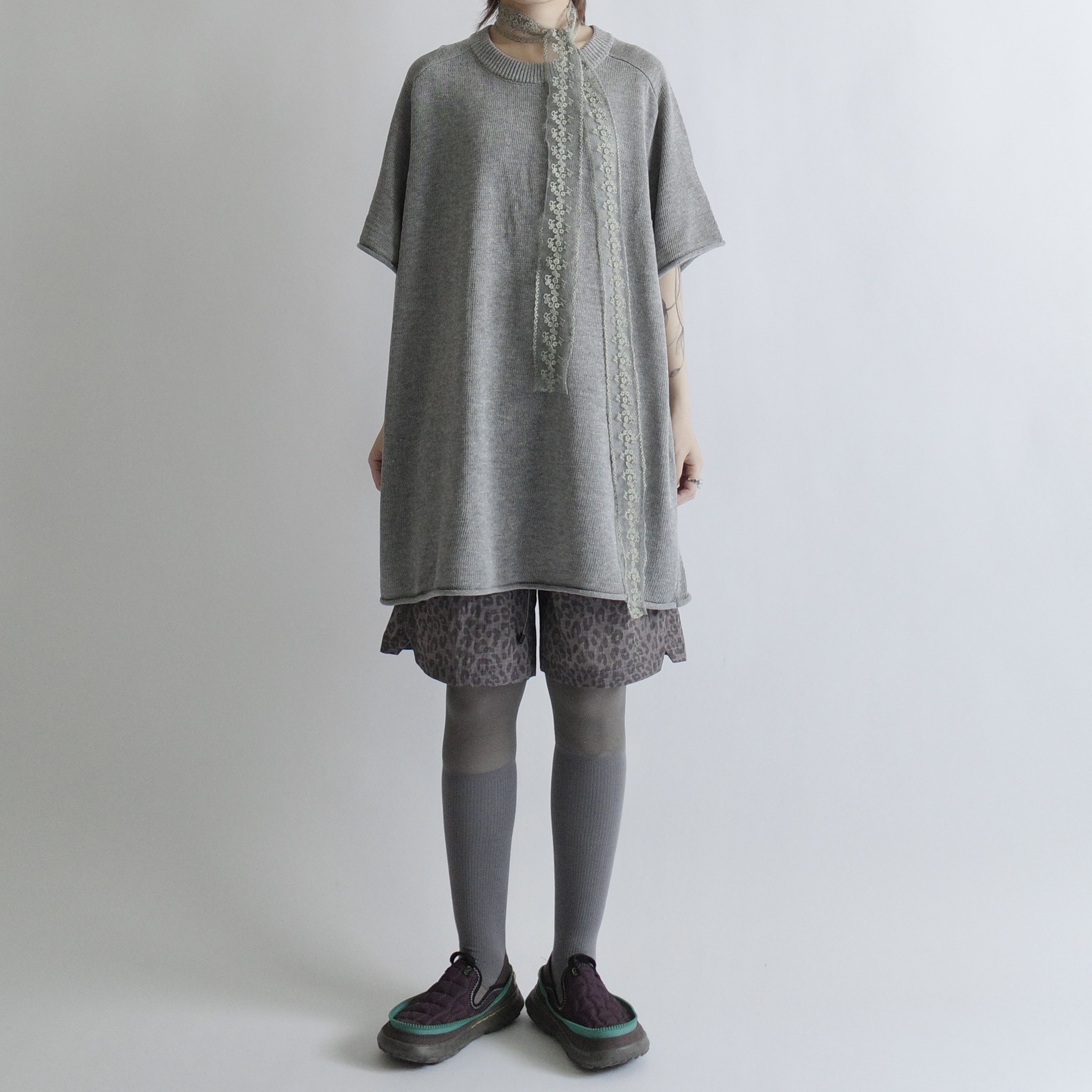 萊賽爾亞麻捲邊短袖1