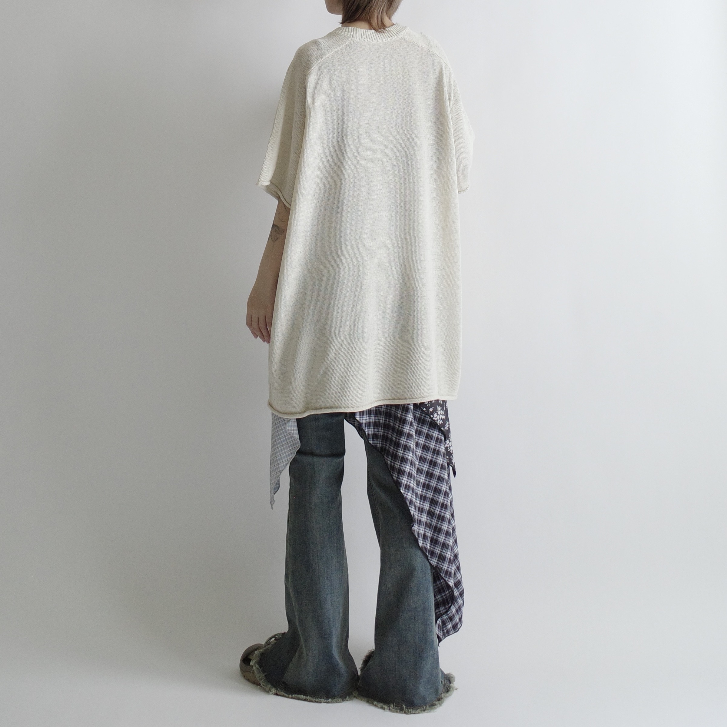 格紋花花拼布裙2