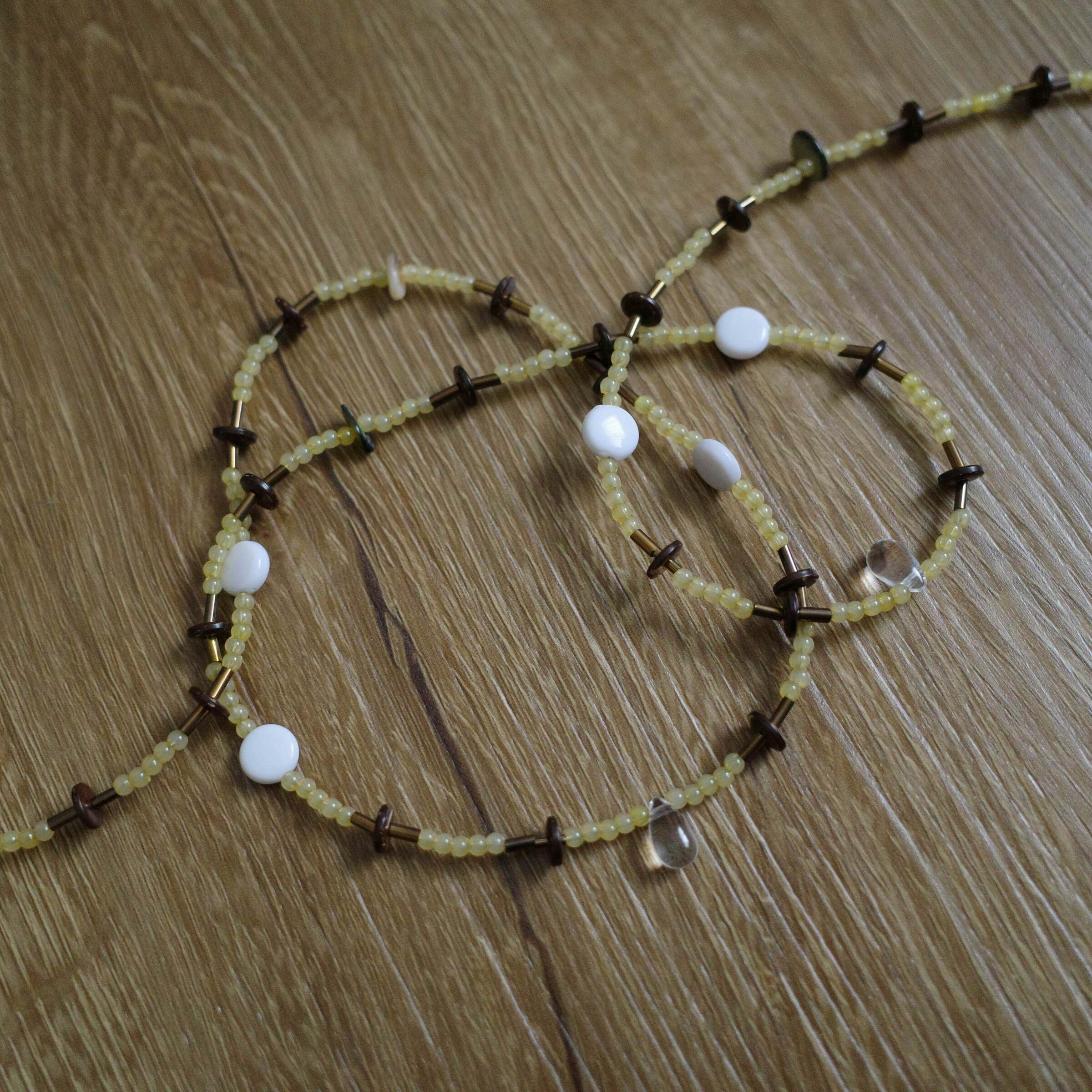 竹節墨染藍珠長鏈1